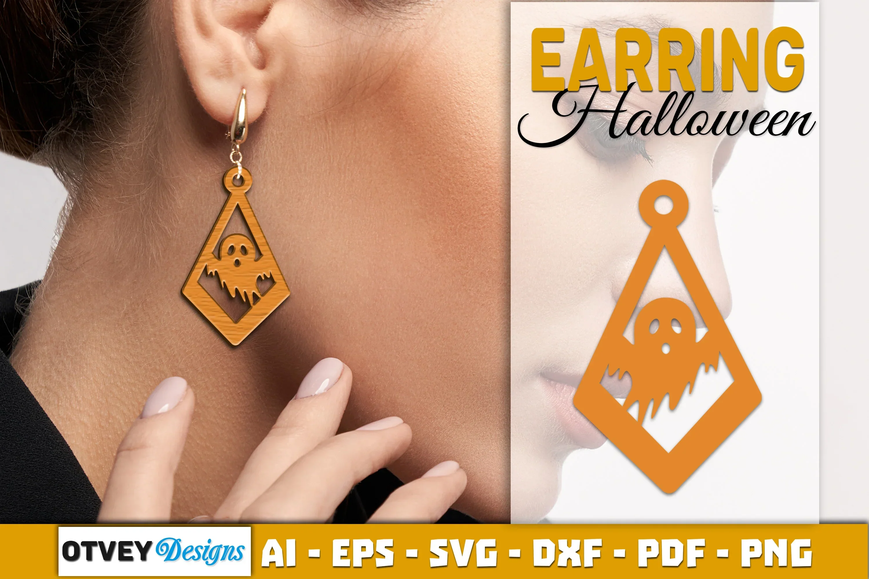 Earring Halloween Lasercut SVG Bundle 81q