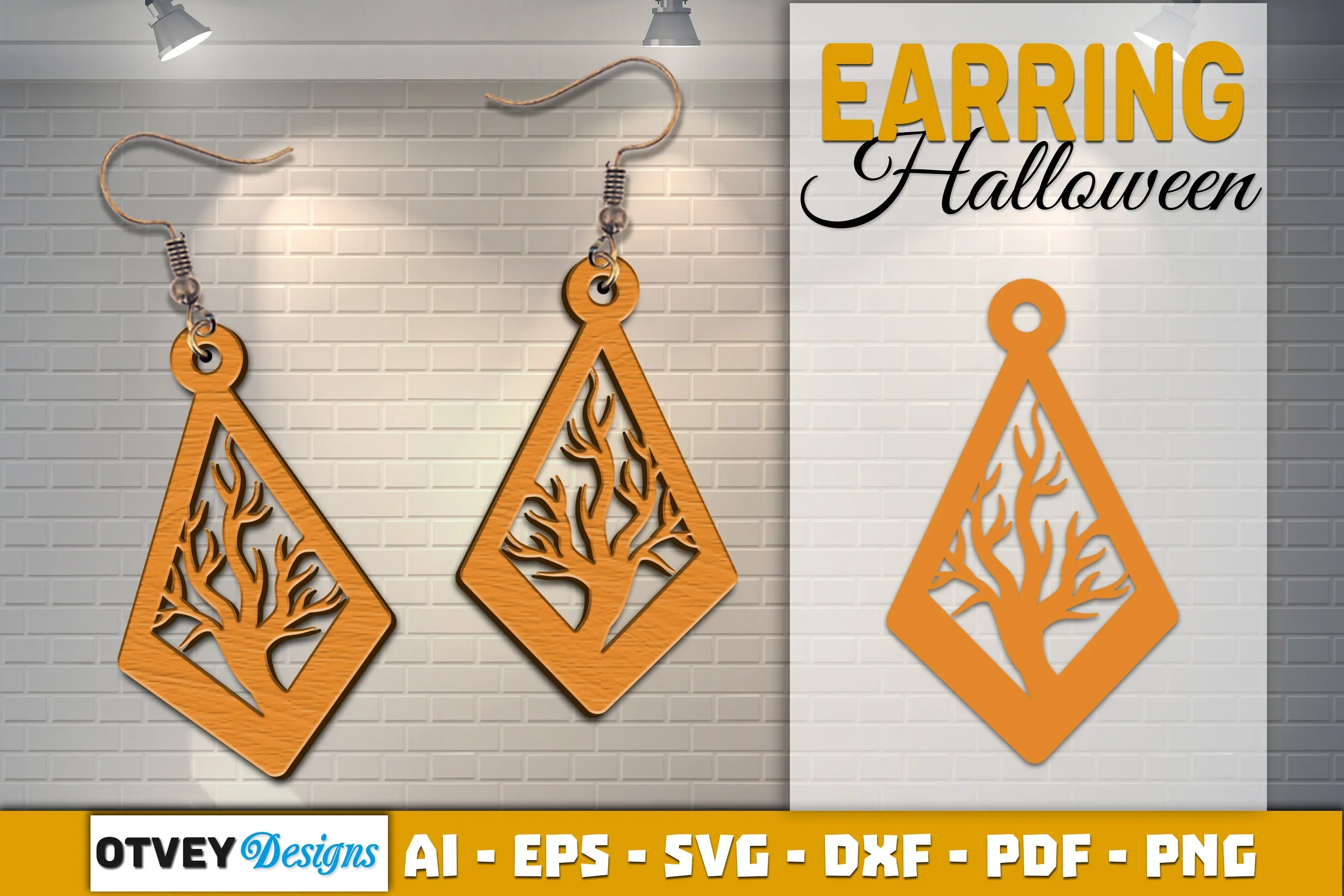 Earring Halloween Lasercut SVG Bundle - Image 2