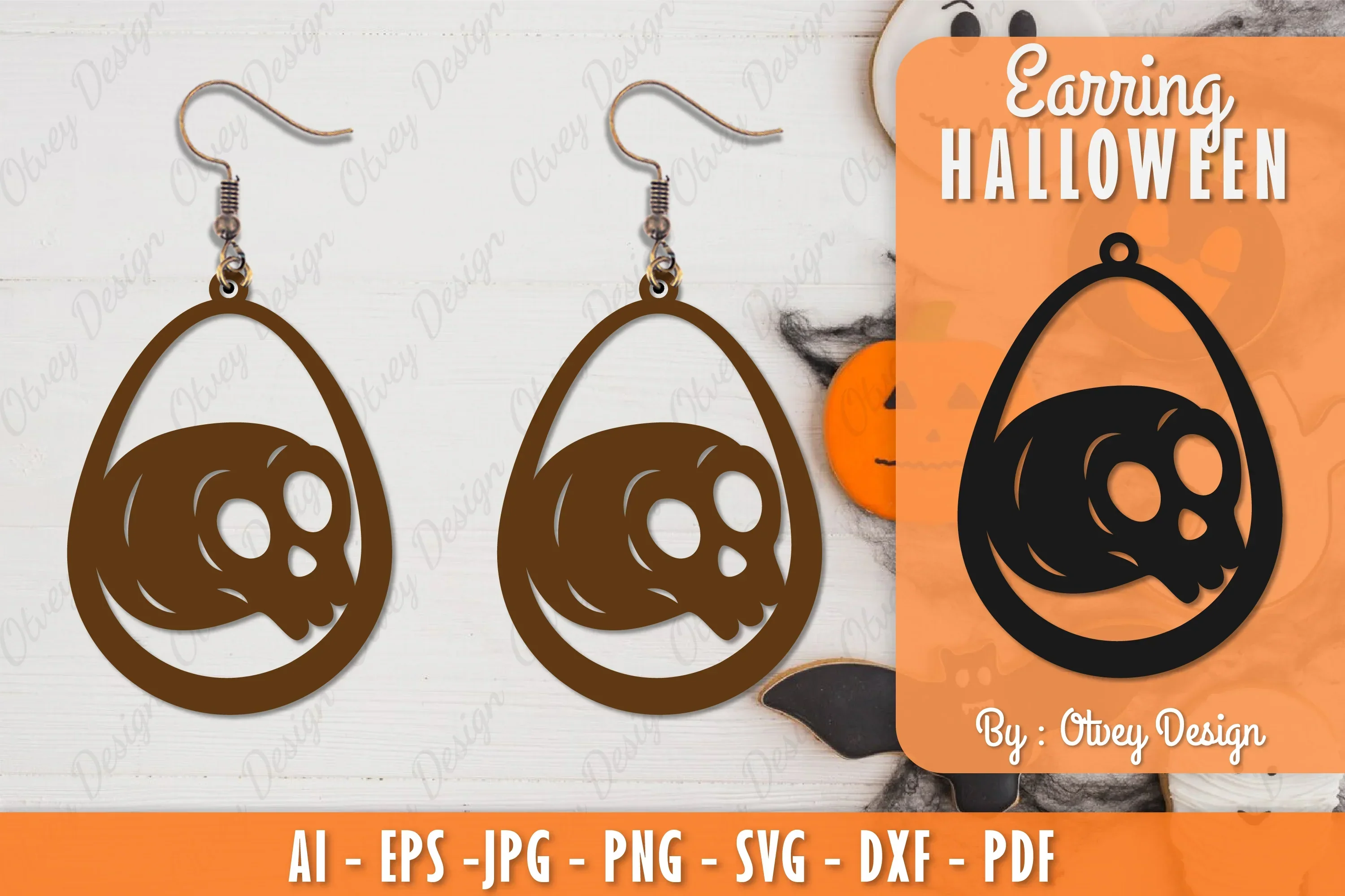 Earring Halloween Lasercut SVG Bundle
