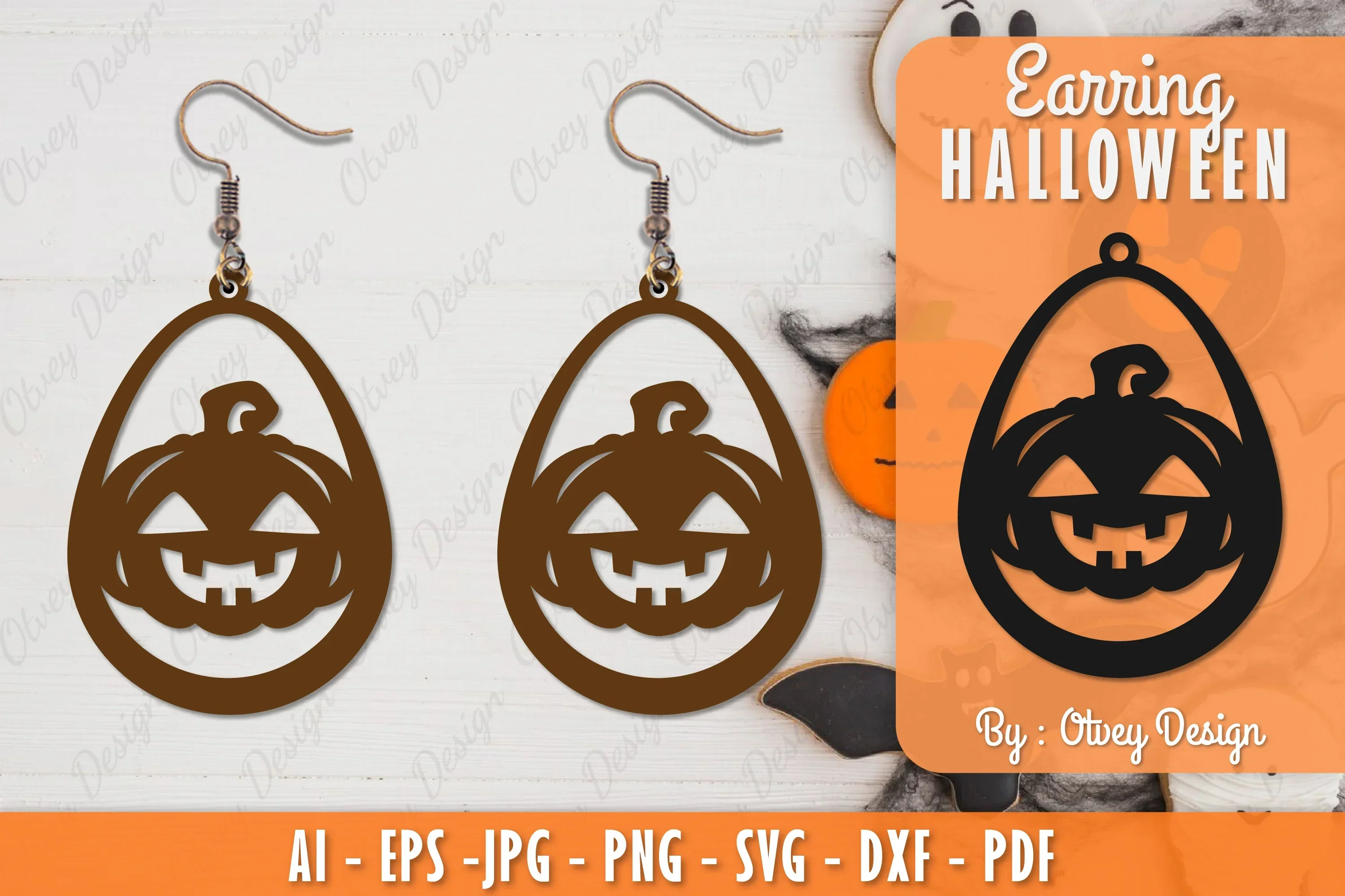 Earring Halloween Lasercut SVG Bundle