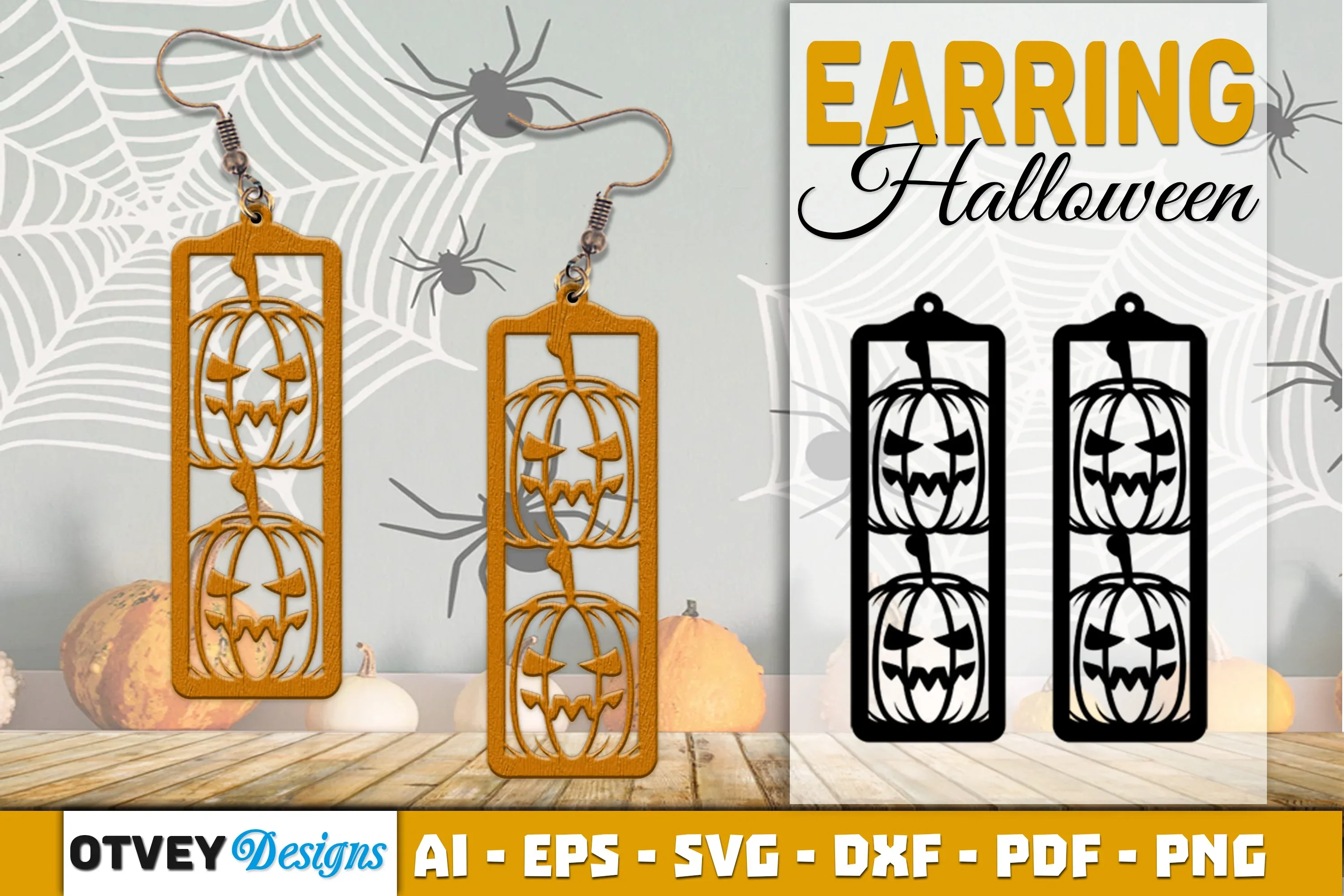 Earring Halloween Lasercut SVG Bundle210