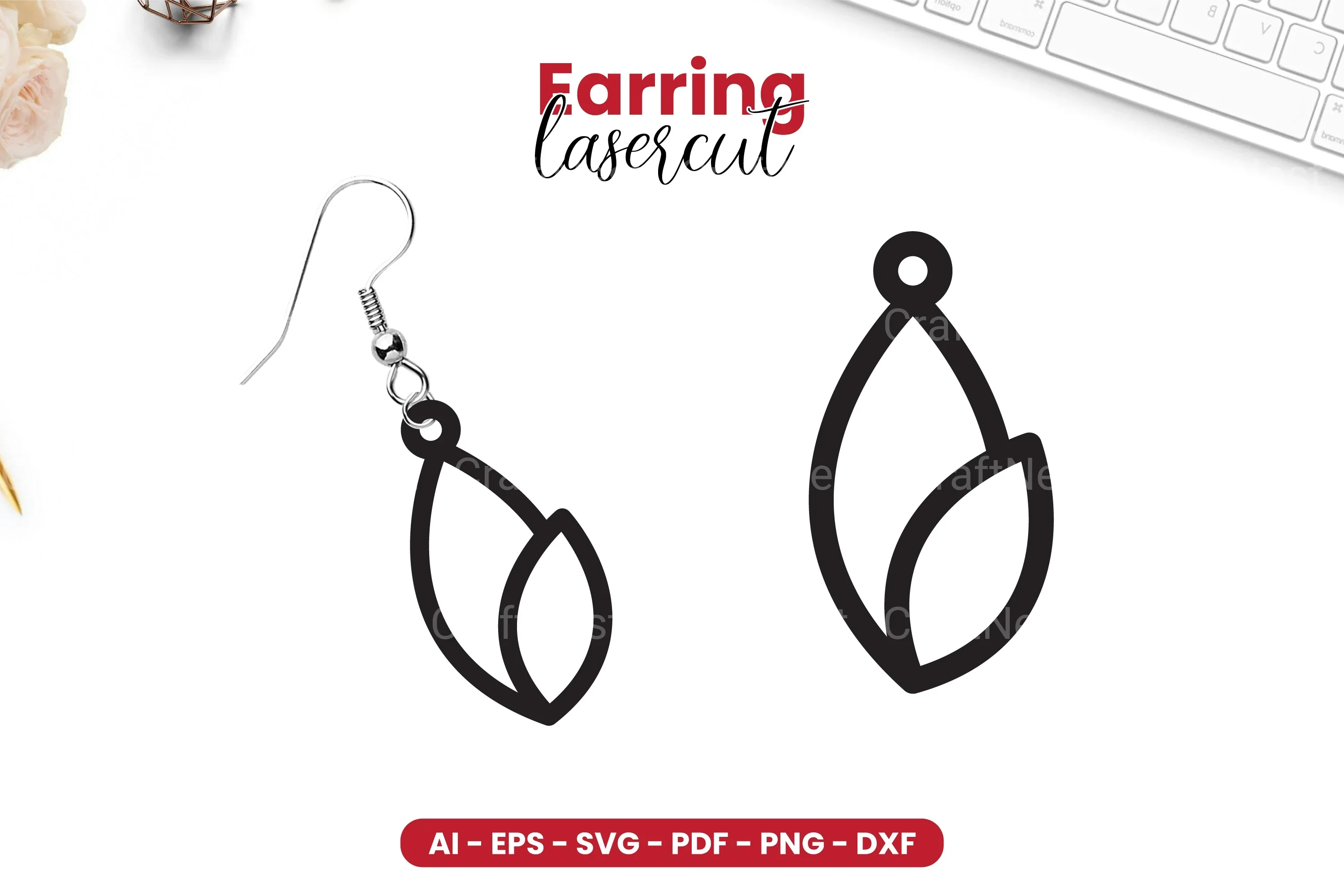 Earring Lasercut SVG Bundle - 16 Designs