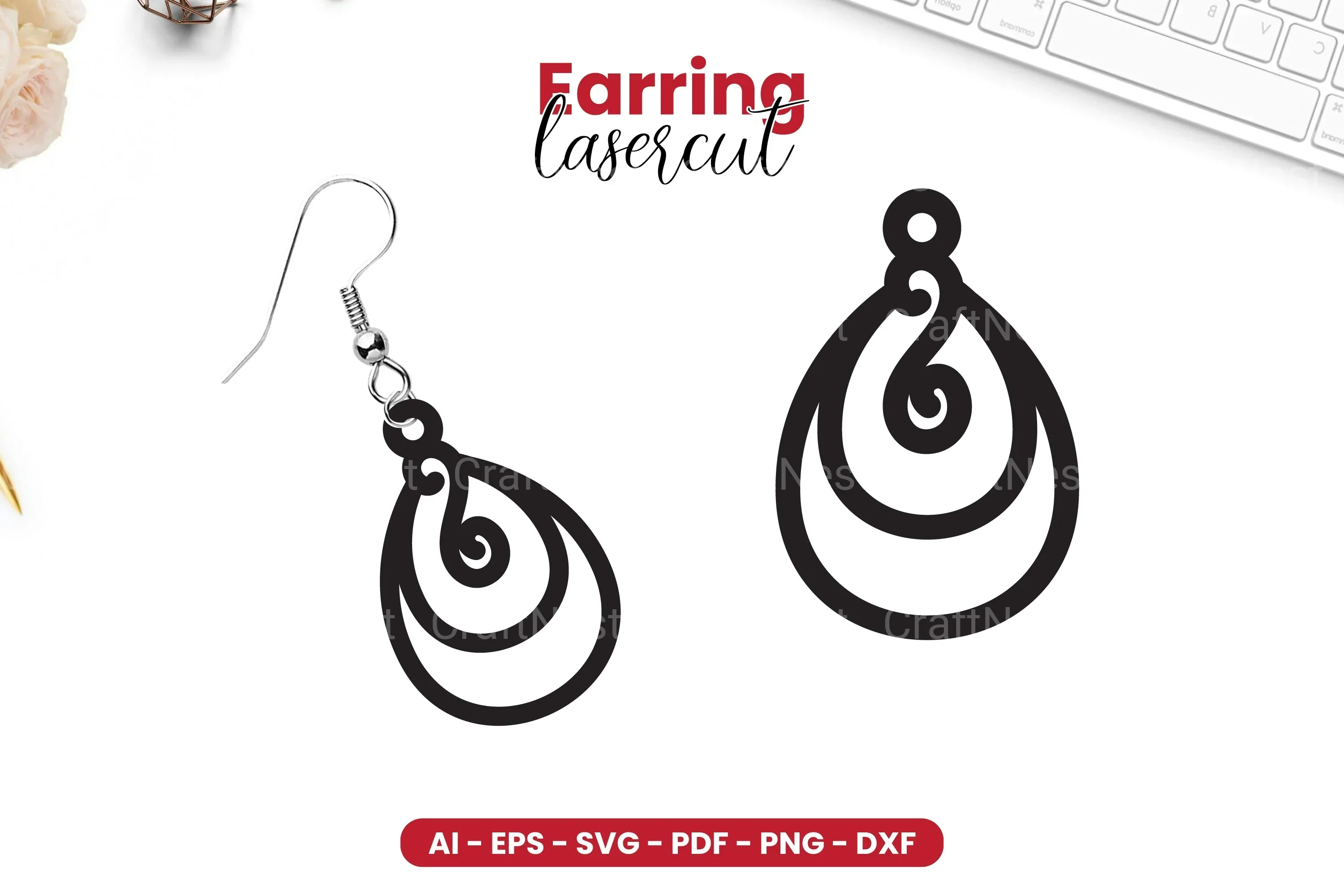 Earring Lasercut SVG Bundle - 17 Designs