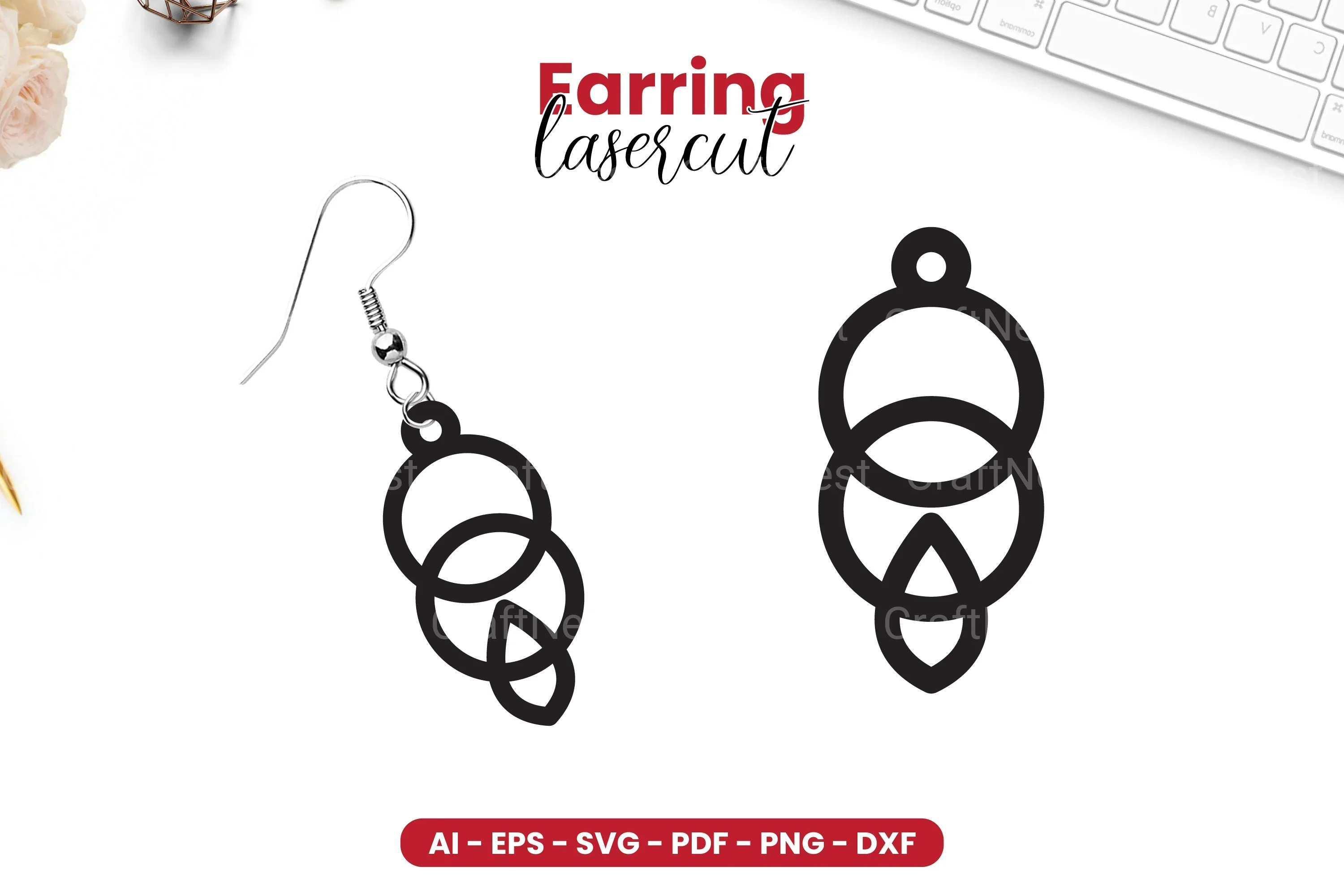 Earring Lasercut SVG Bundle - 18 Designs