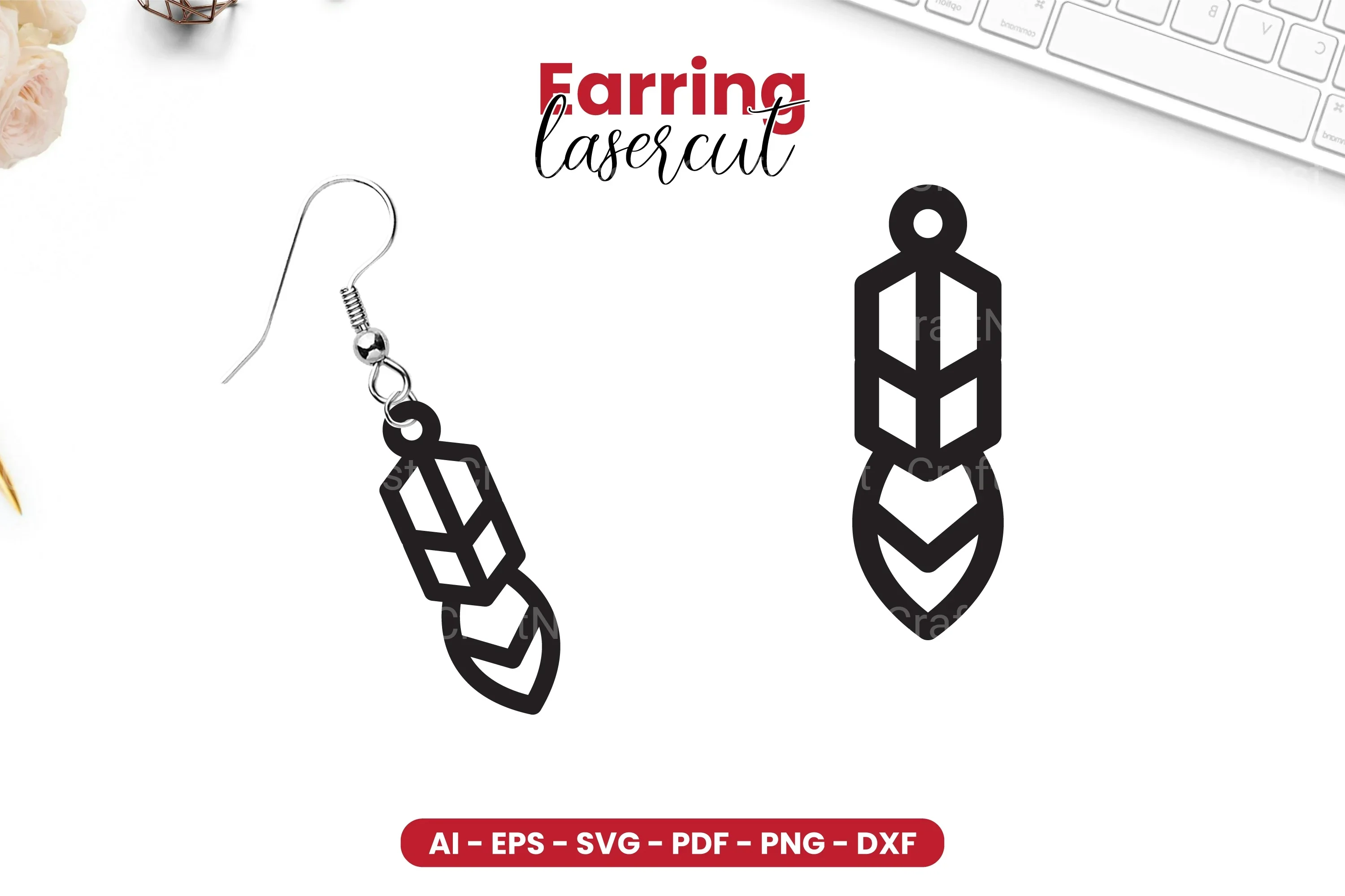 Earring Lasercut SVG Bundle - 19 Designs