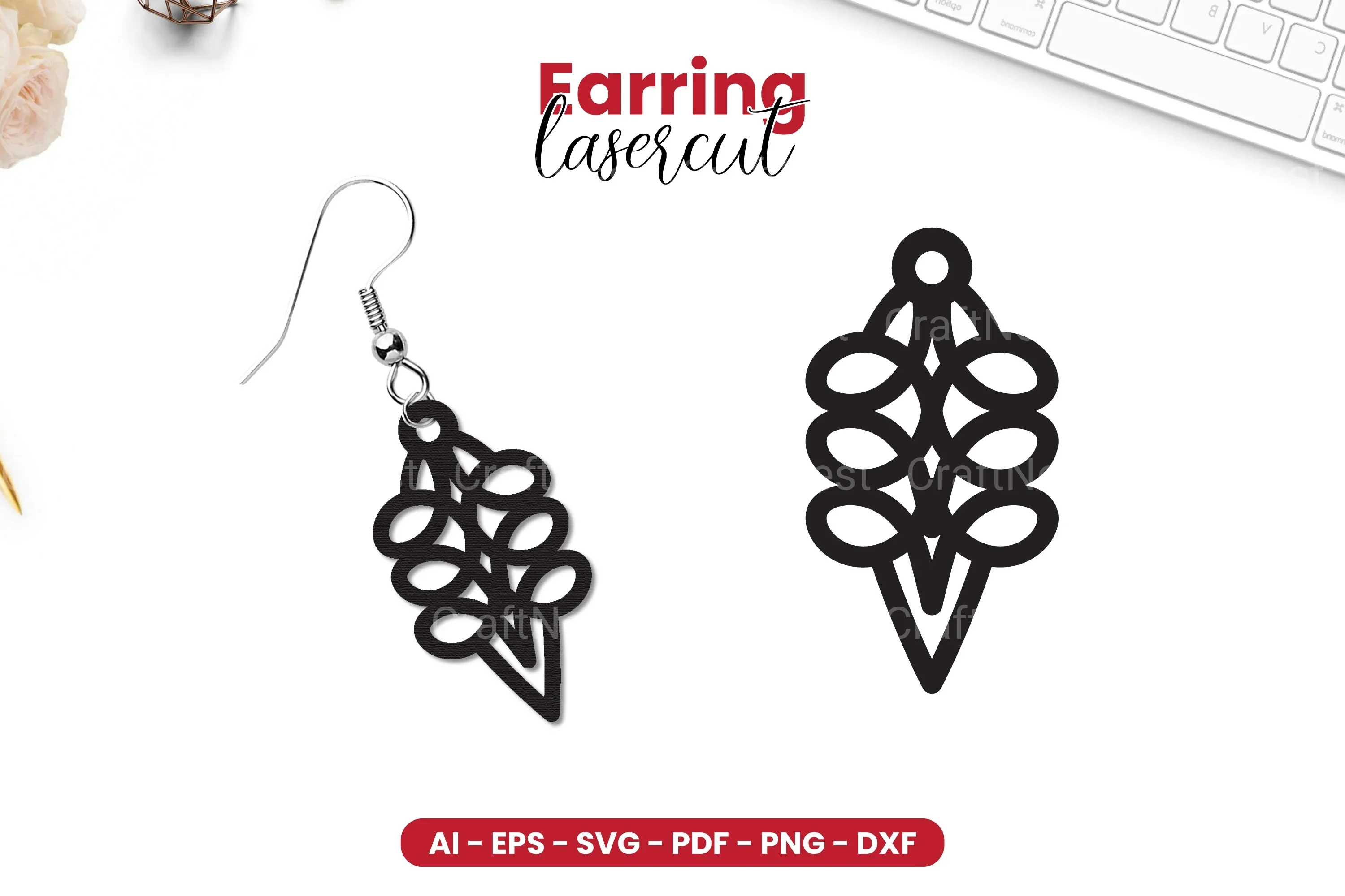 Earring Lasercut SVG Bundle - 38 Designs