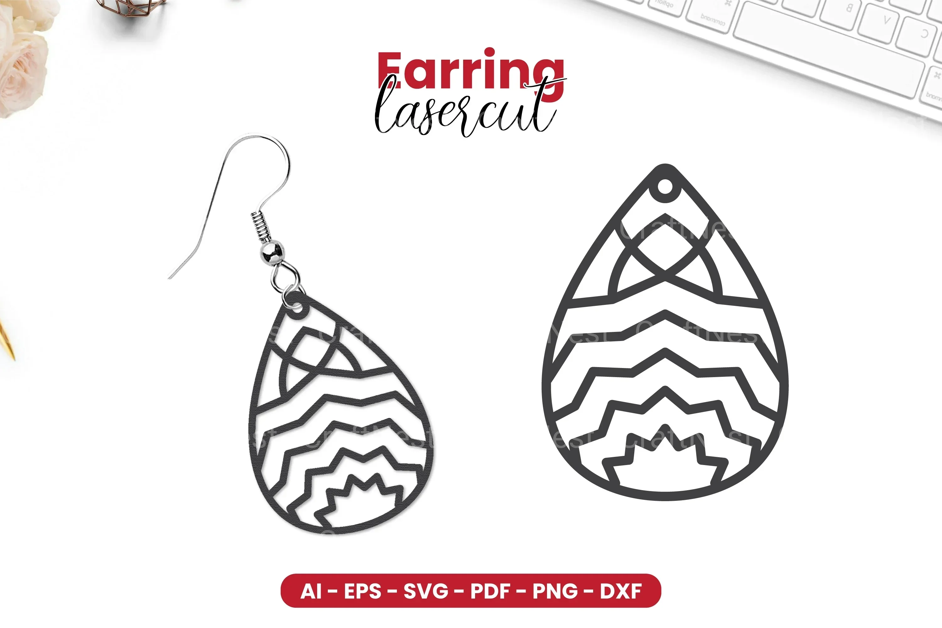 Earring Lasercut SVG Bundle - 49 Designs