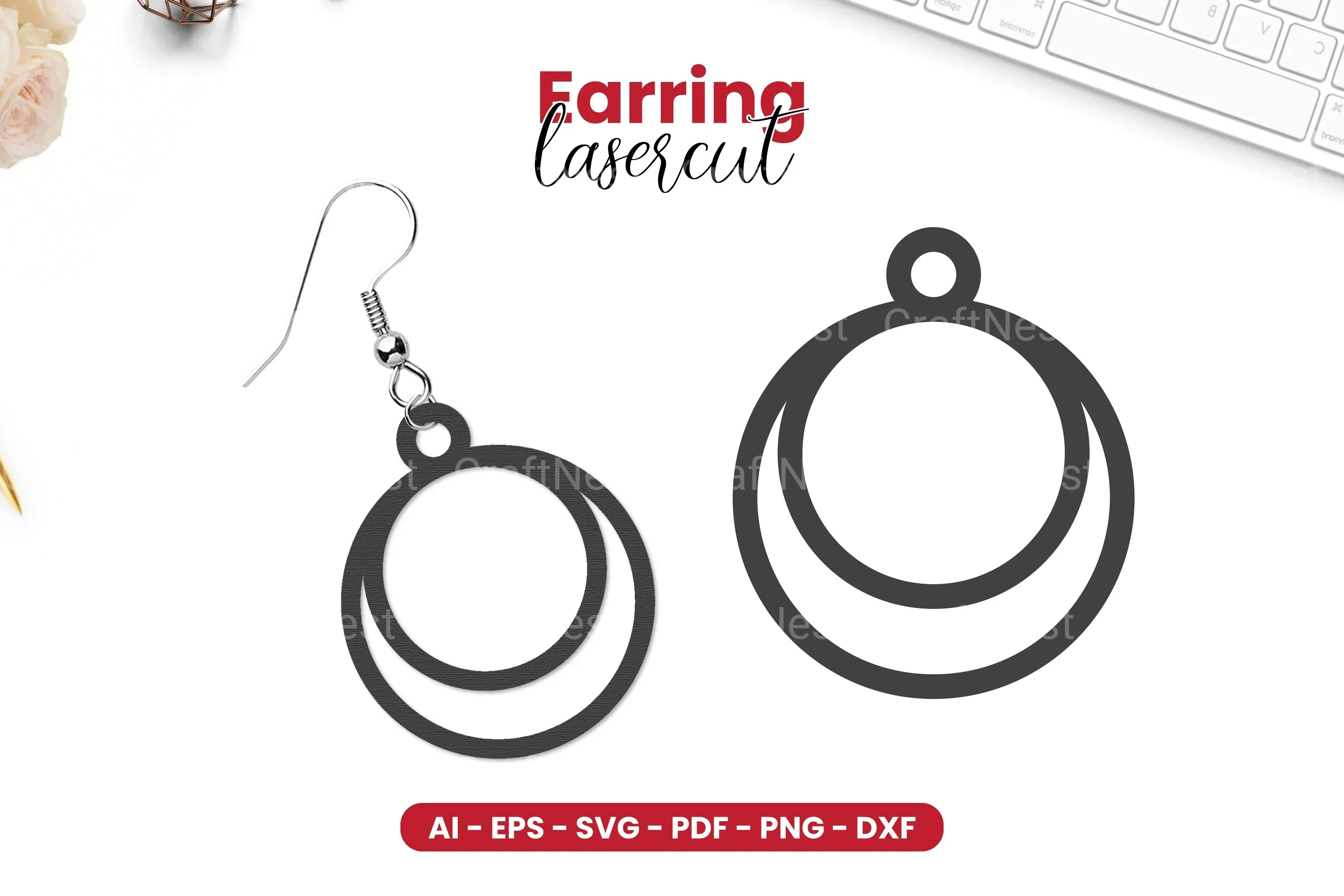 Earring Lasercut SVG Bundle - 62 Designs
