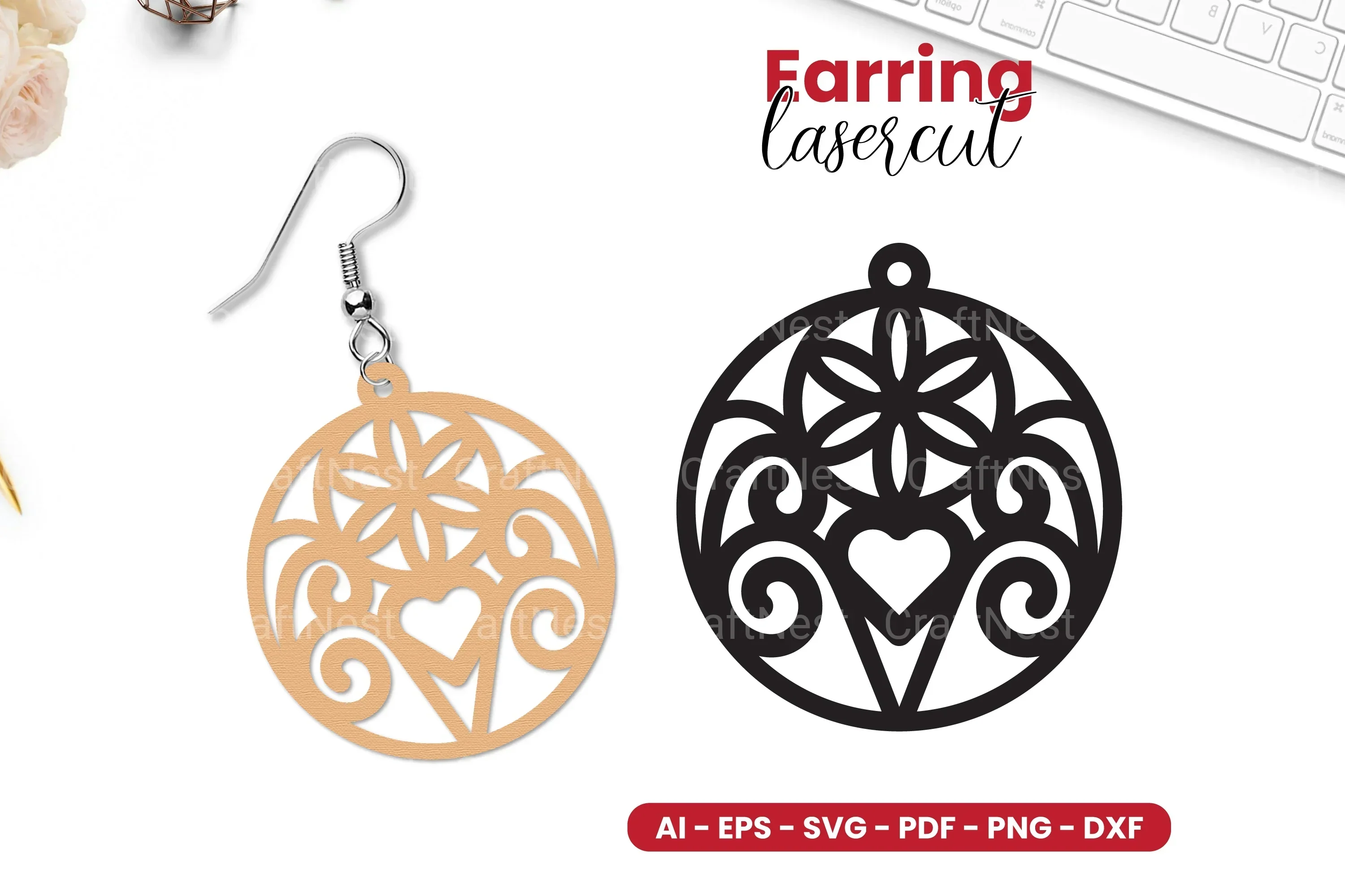 Earring Lasercut SVG Bundle - 90 Designs