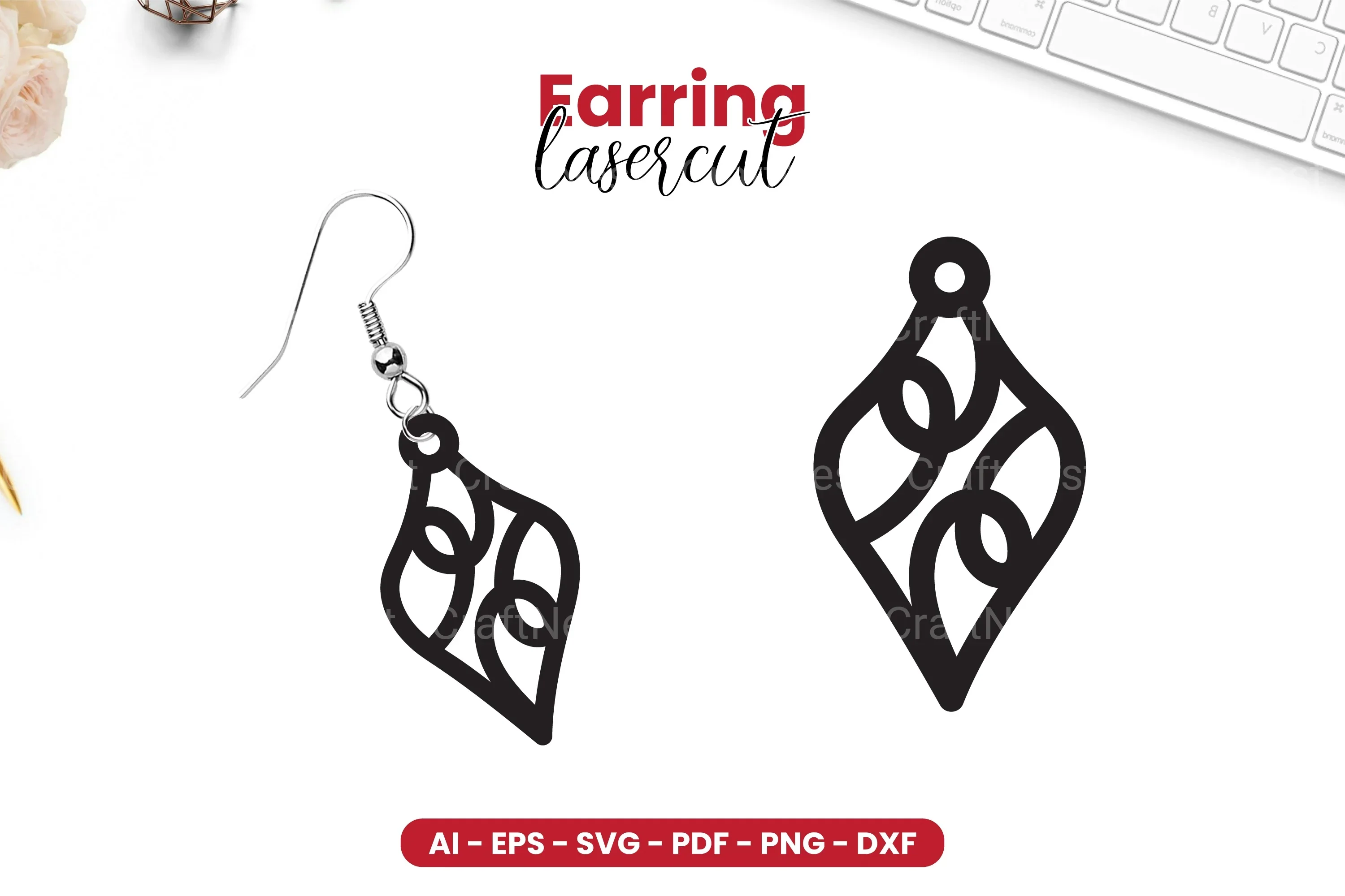 Earring Lasercut SVG Bundle