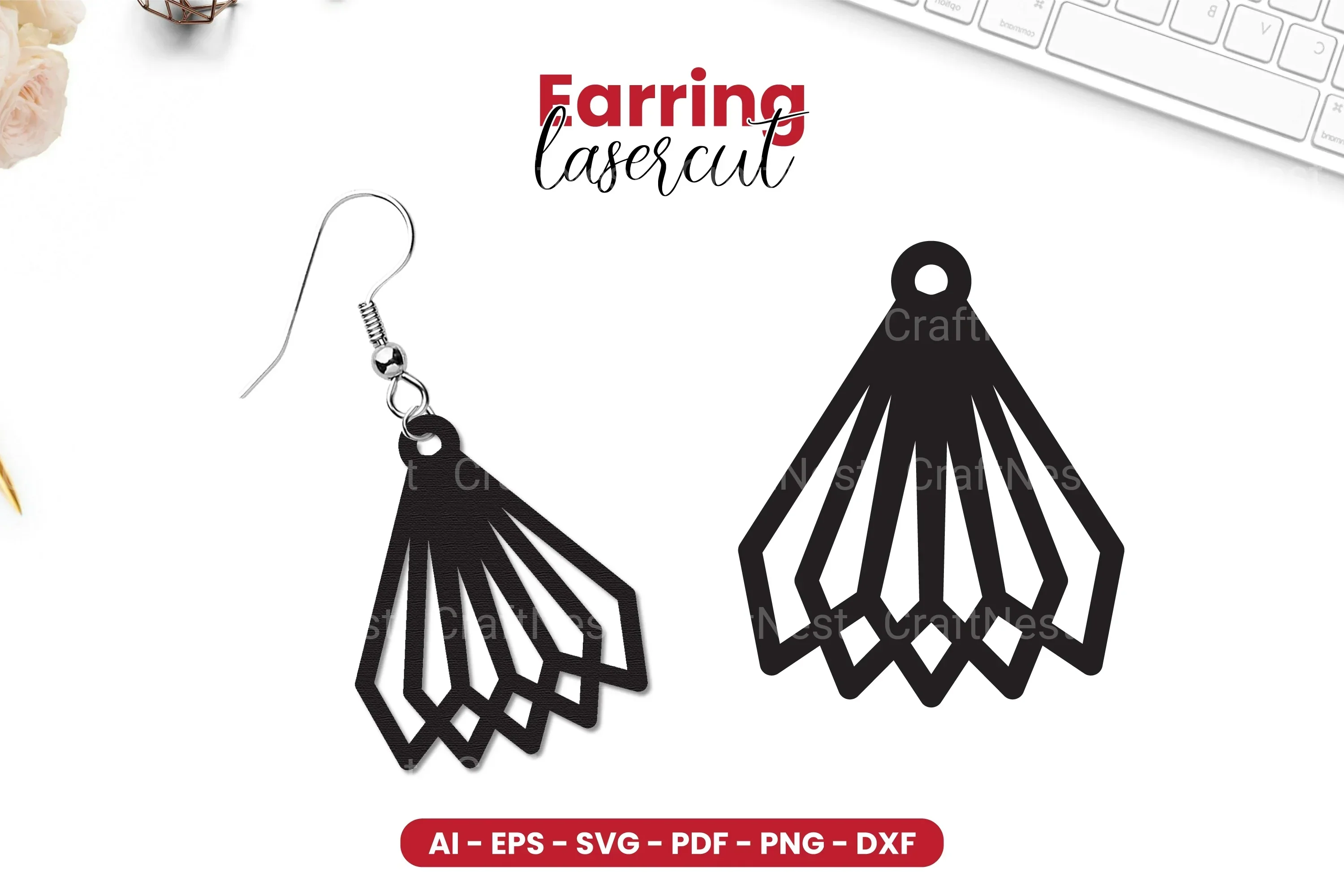 Earring Lasercut SVG Bundle