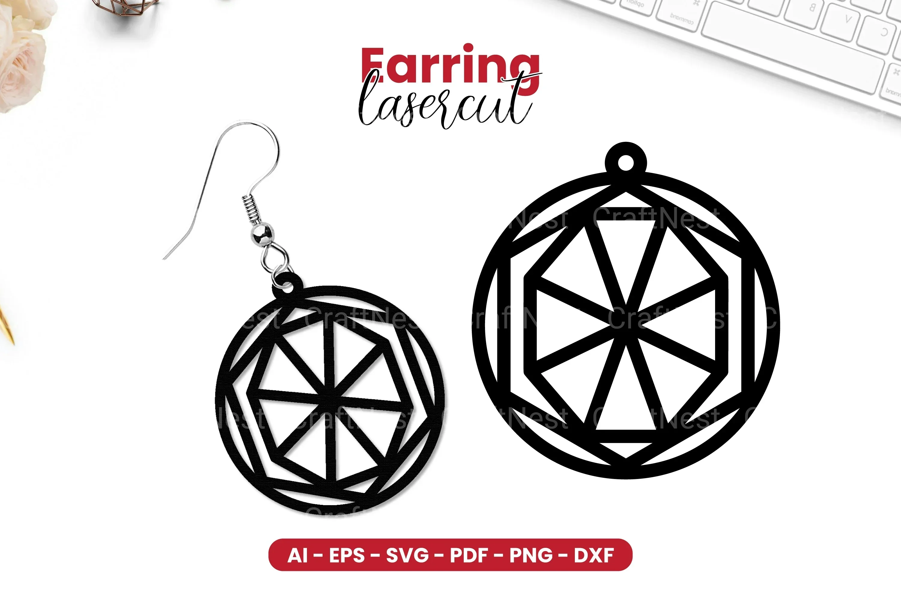 Earring Lasercut SVG Bundle