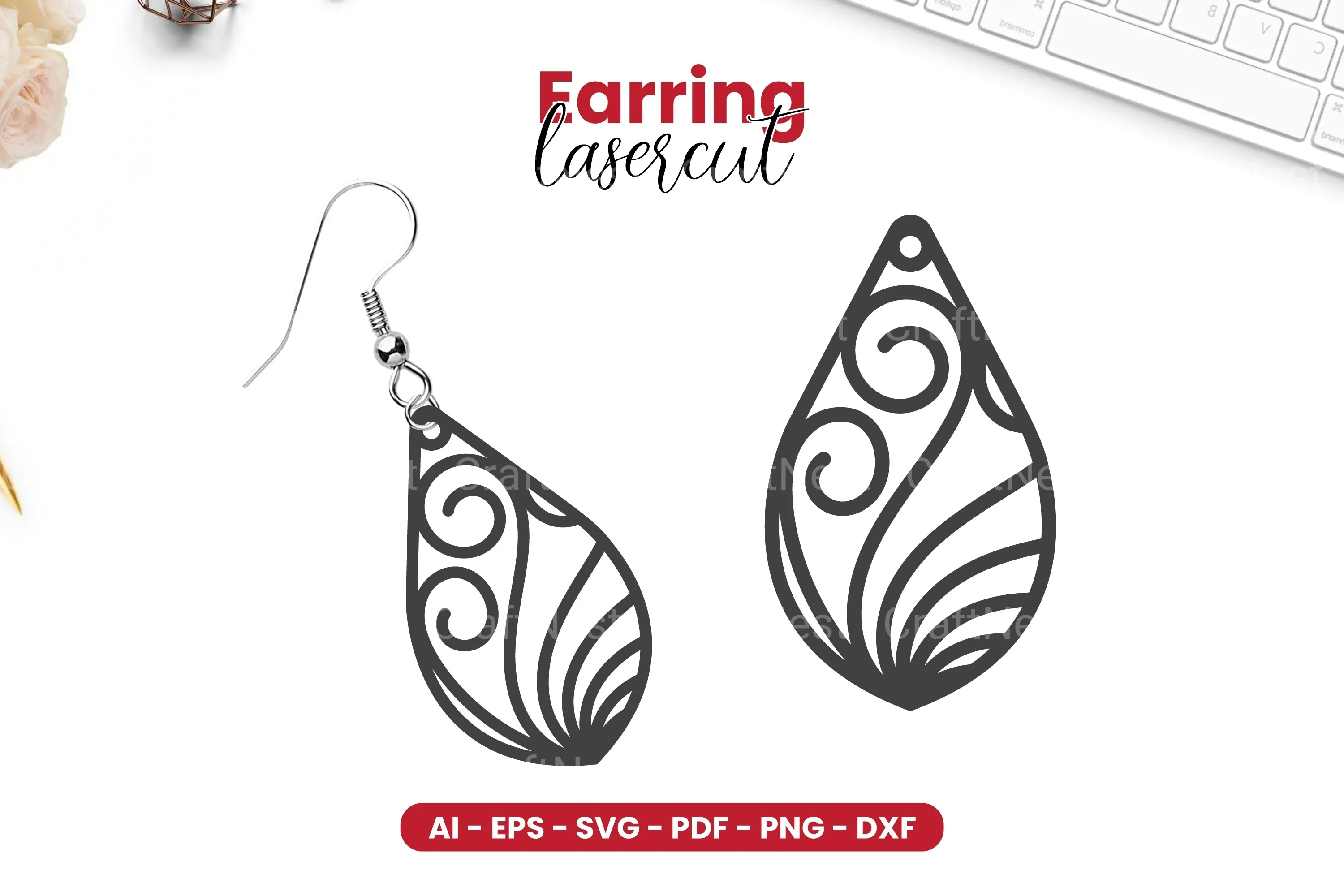 Earring Lasercut SVG Bundle