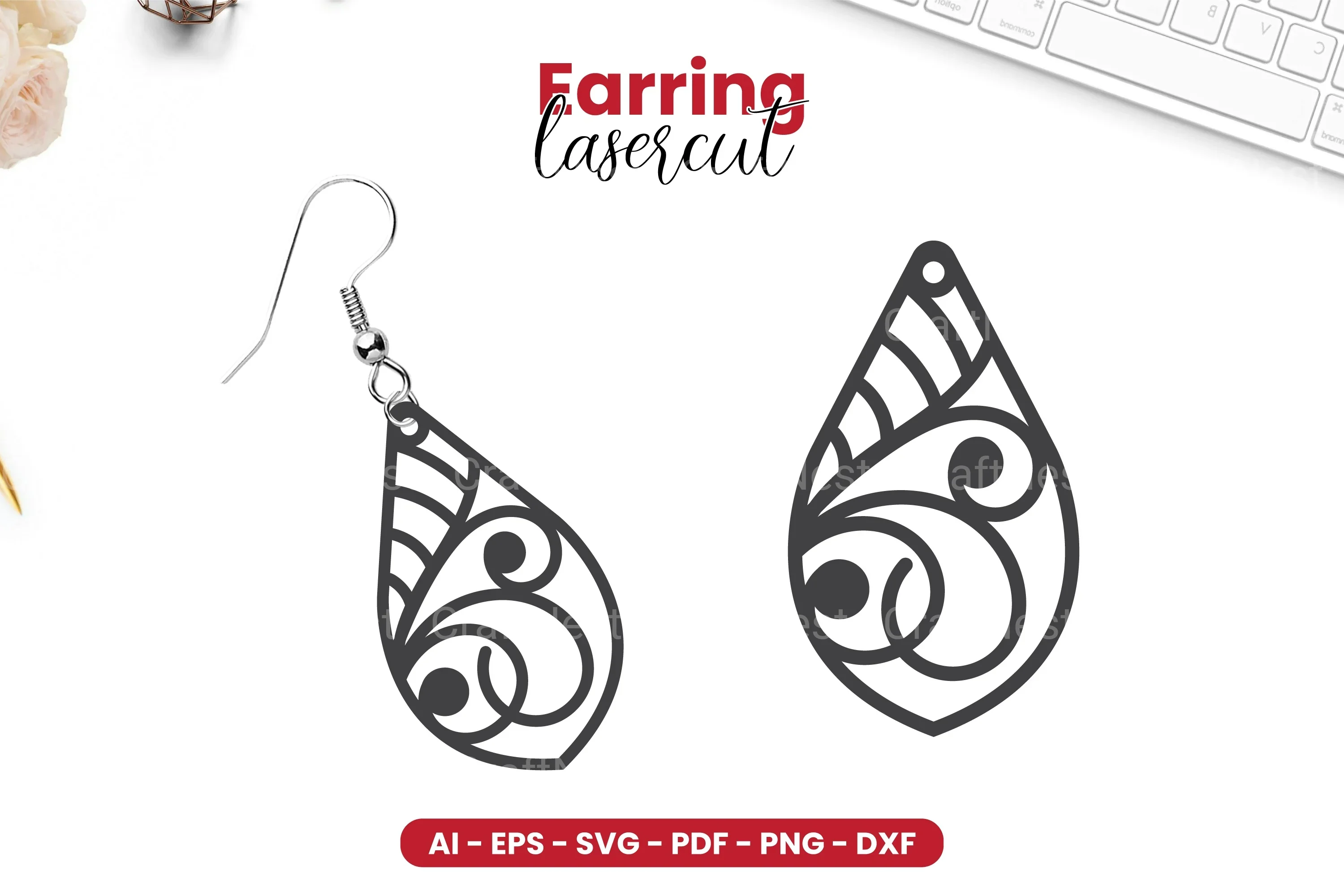 Earring Lasercut SVG Bundle