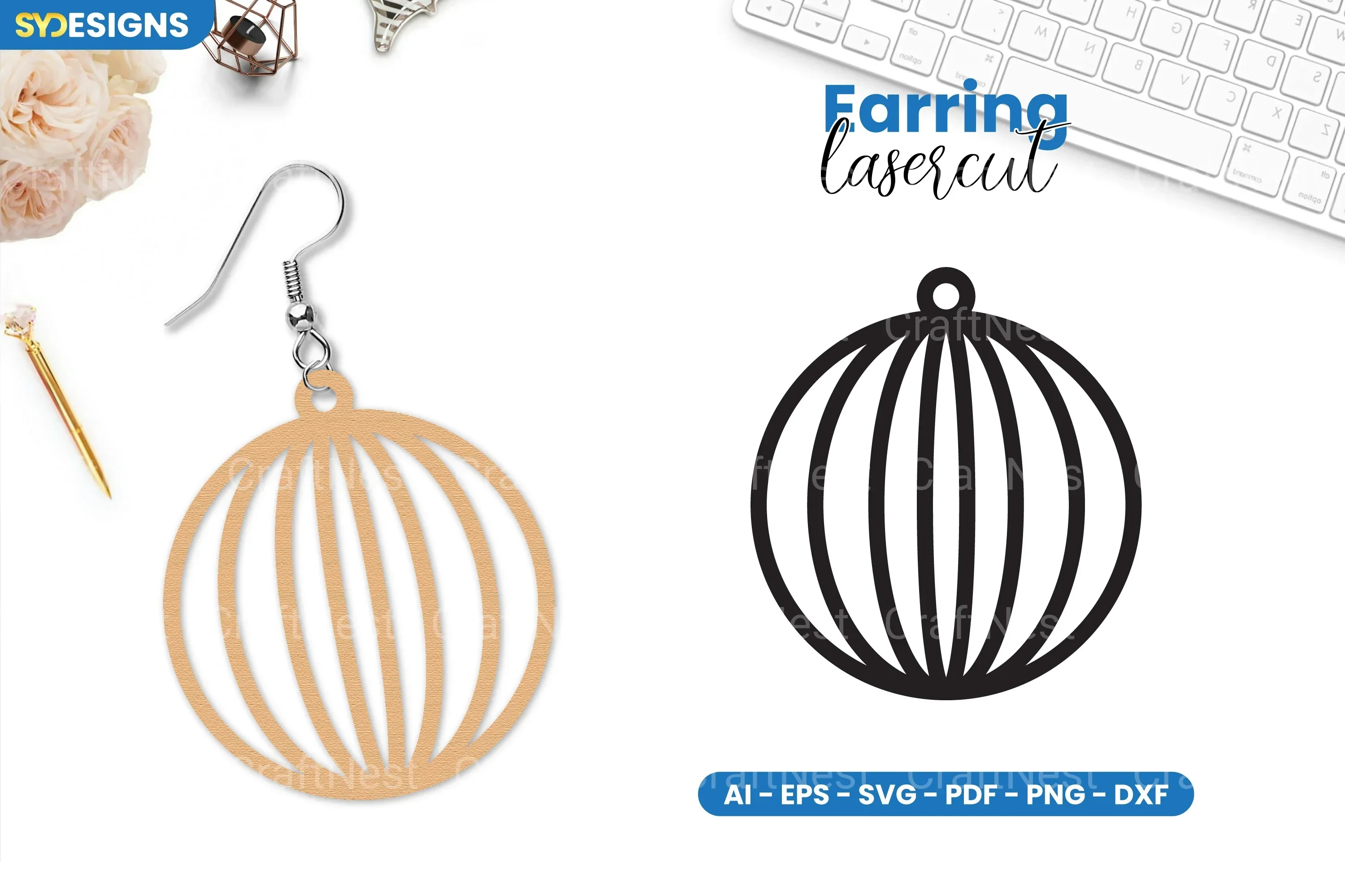 Earring Lasercut SVG Bundle