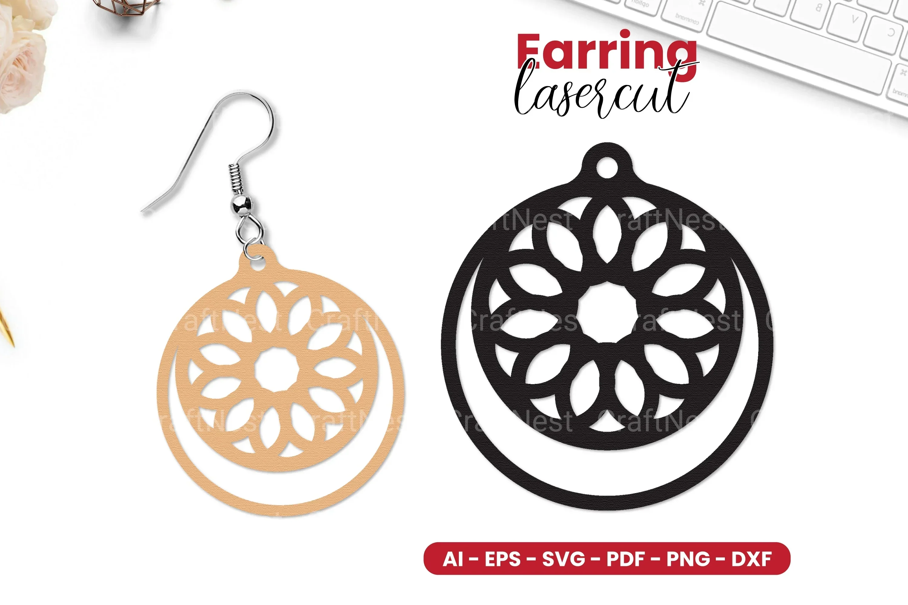 Earring Lasercut SVG Bundle