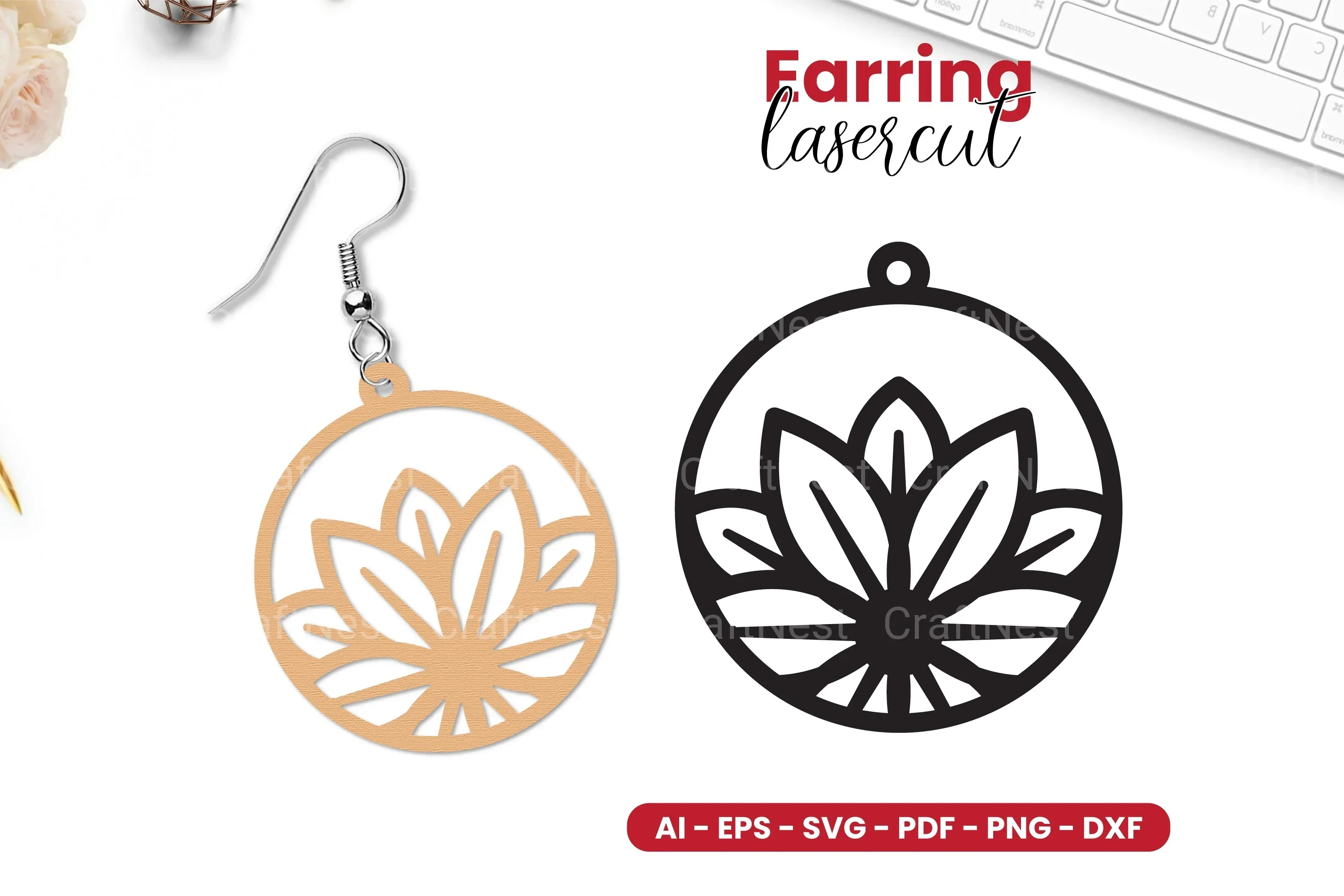 Earring Lasercut SVG Bundle