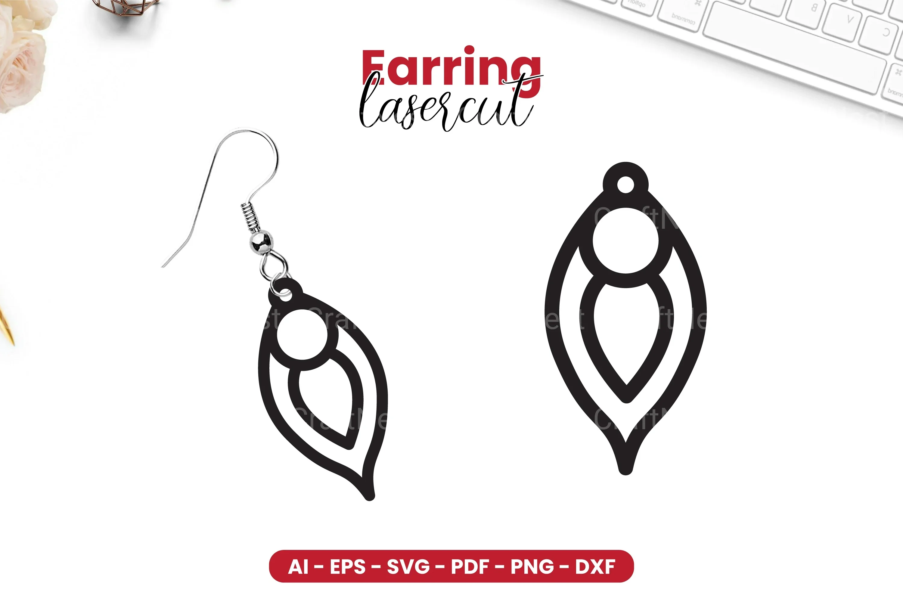 Earring Lasercut SVG Bundle