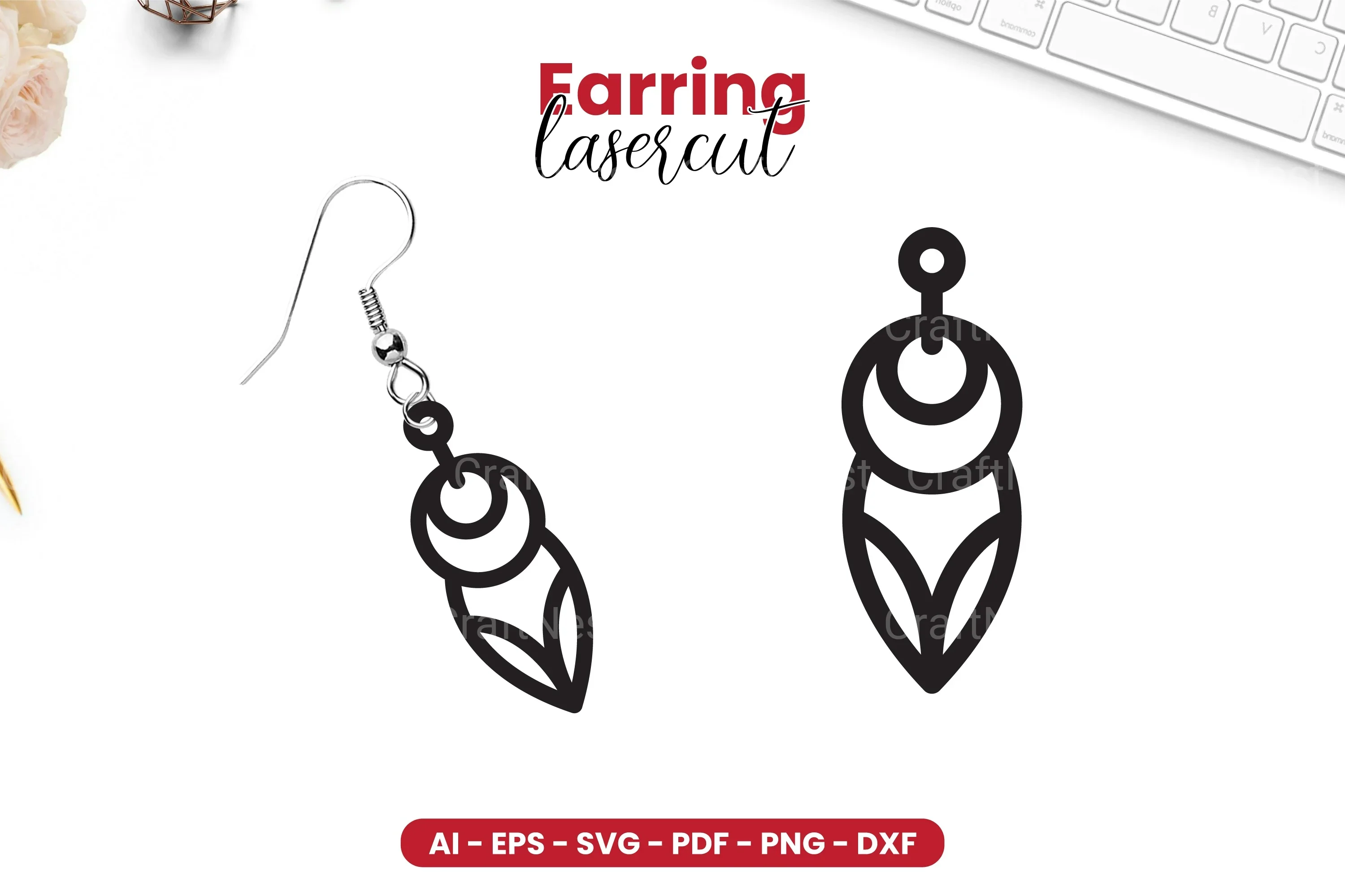 Earring Lasercut SVG Bundle