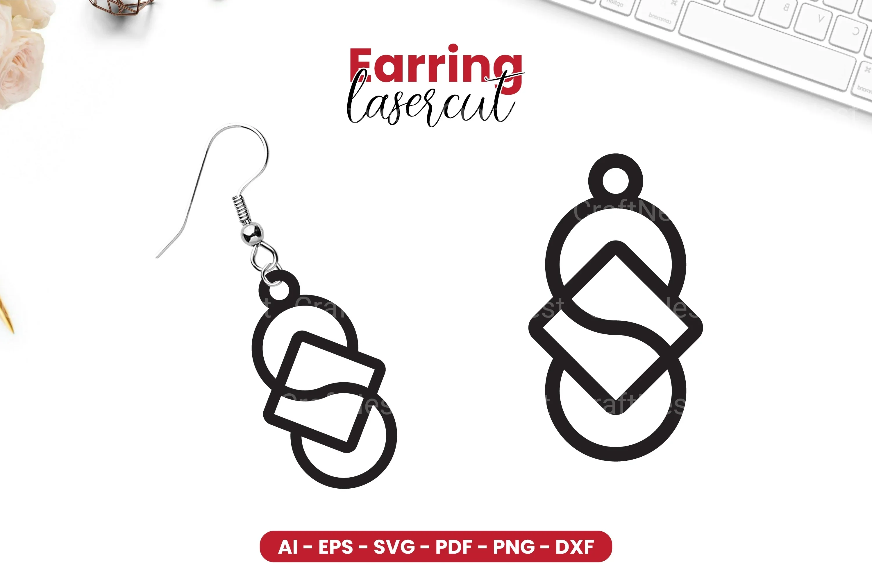 Earring Lasercut SVG Bundle