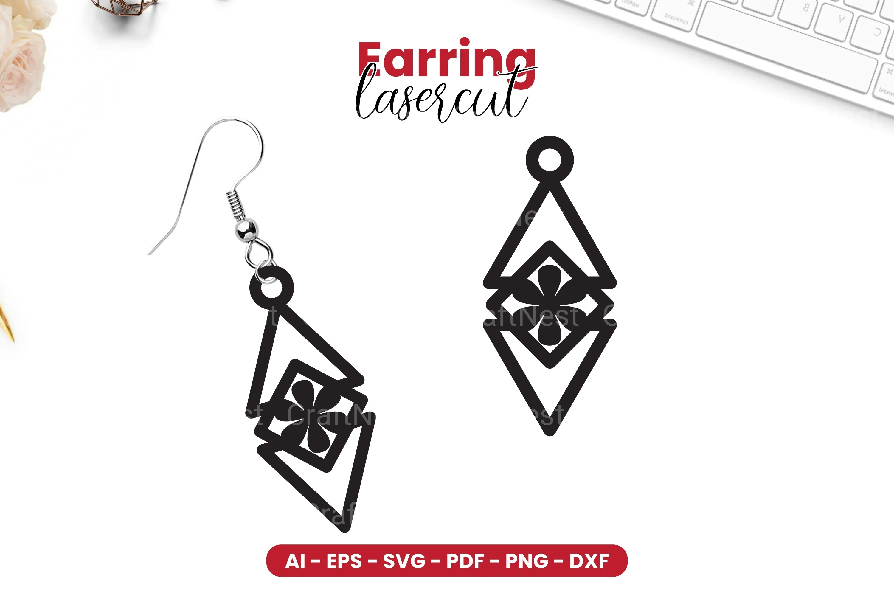 Earring Lasercut SVG Bundle