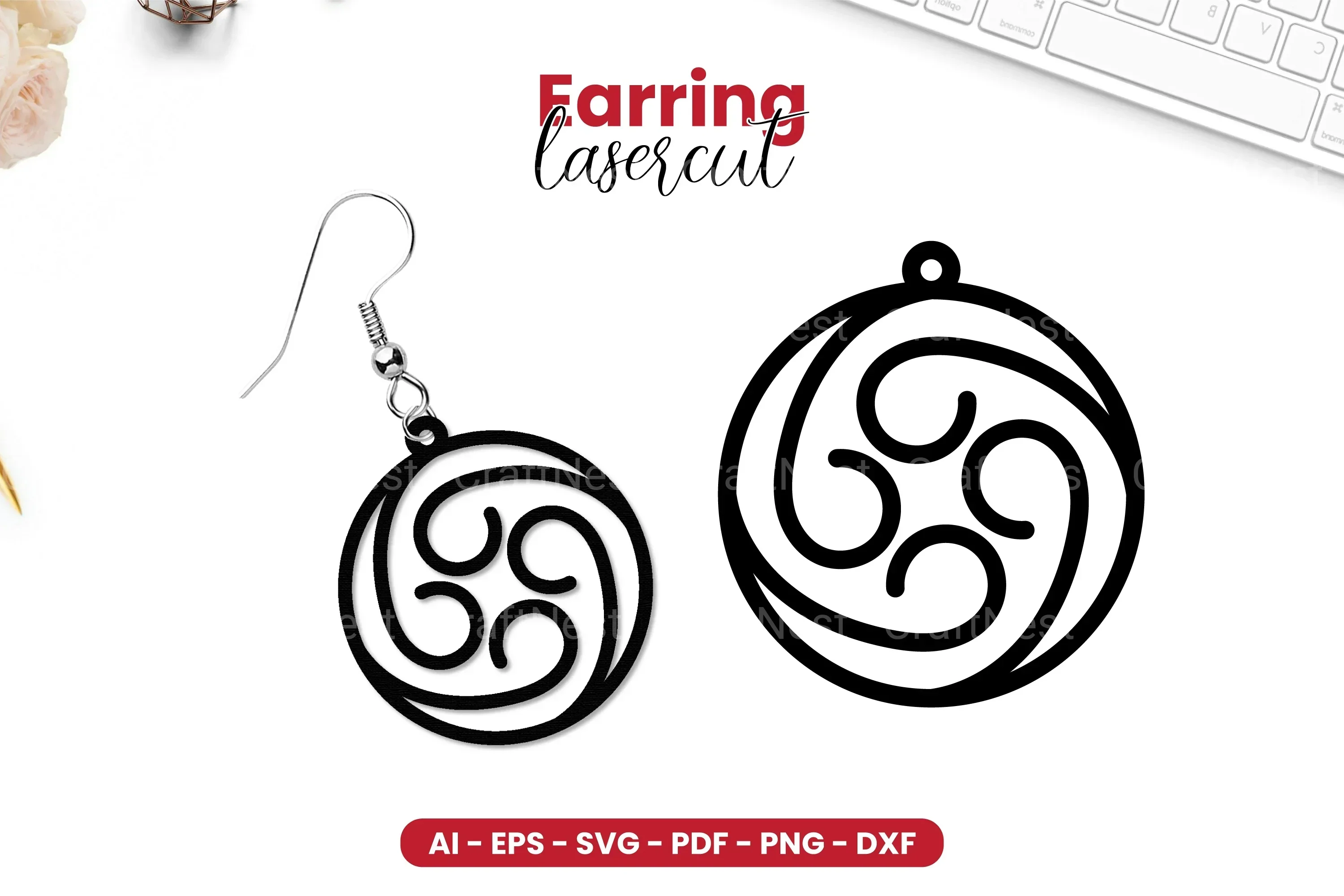 Earring Lasercut SVG Bundle