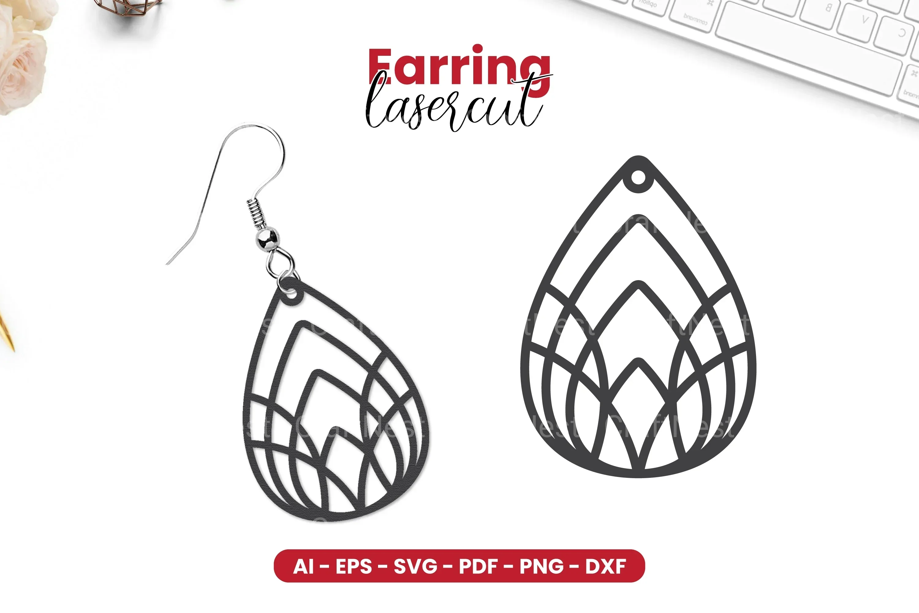 Earring Lasercut SVG Bundle
