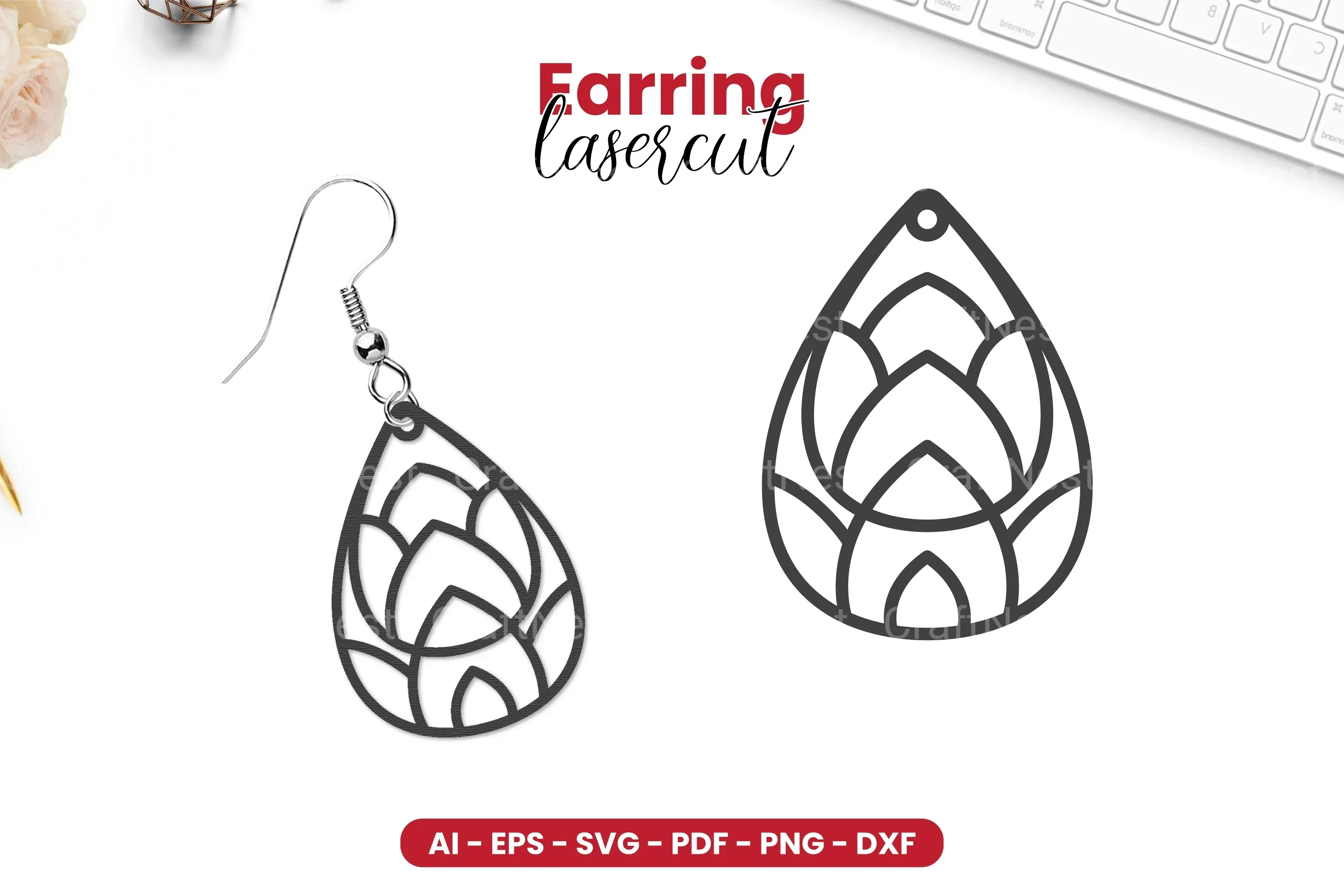 Earring Lasercut SVG Bundle