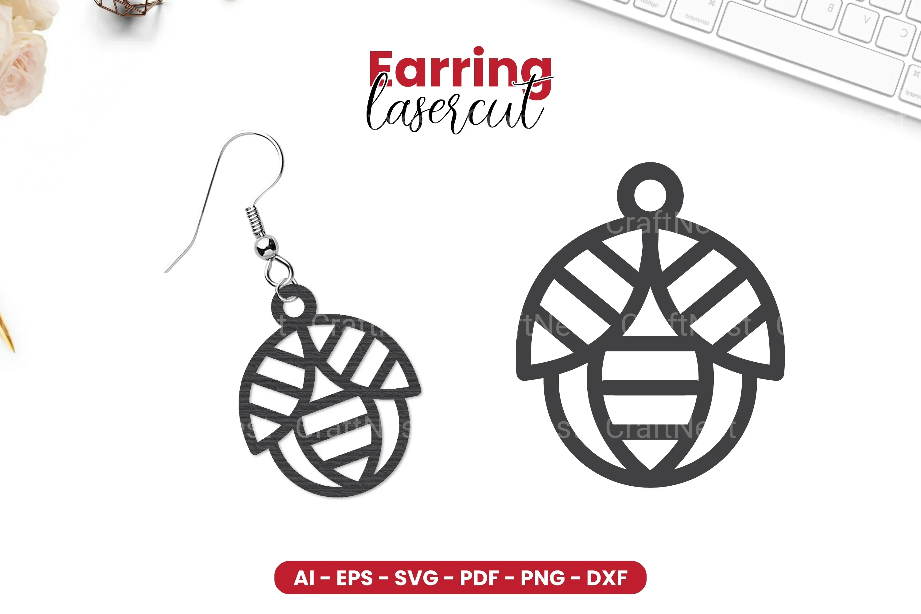 Earring Lasercut SVG Bundle