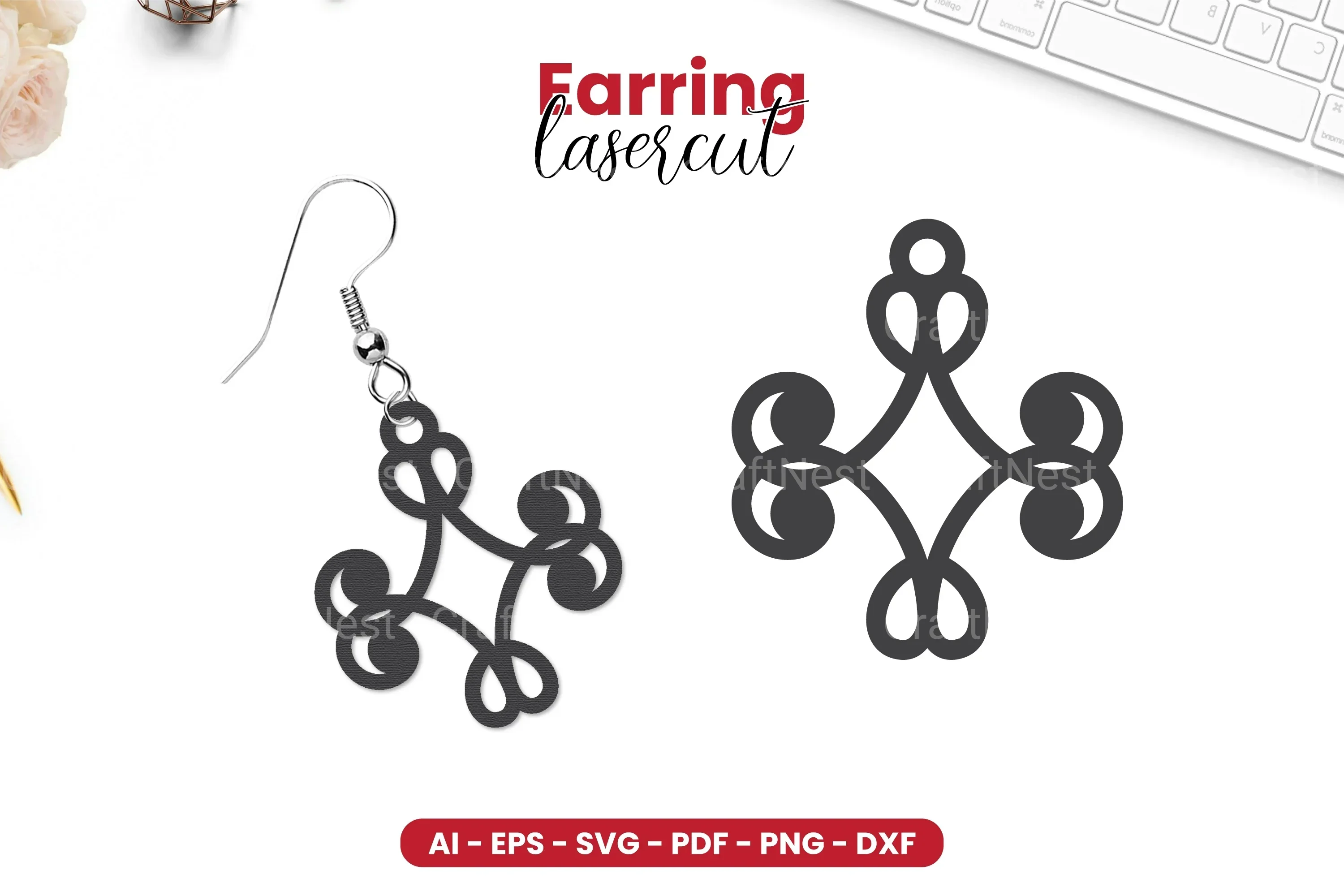 Earring Lasercut SVG Bundle