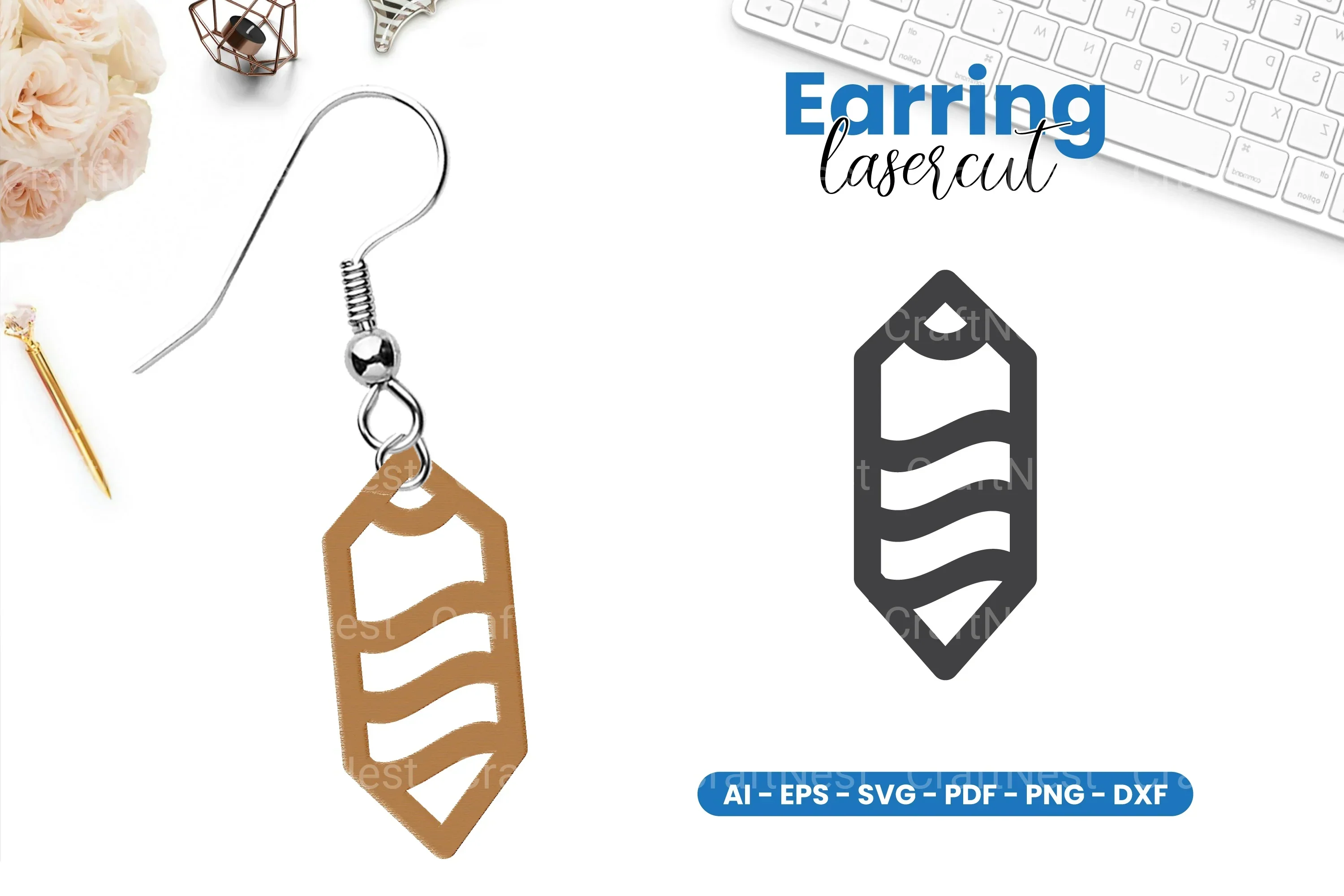 Earring Lasercut SVG Bundle