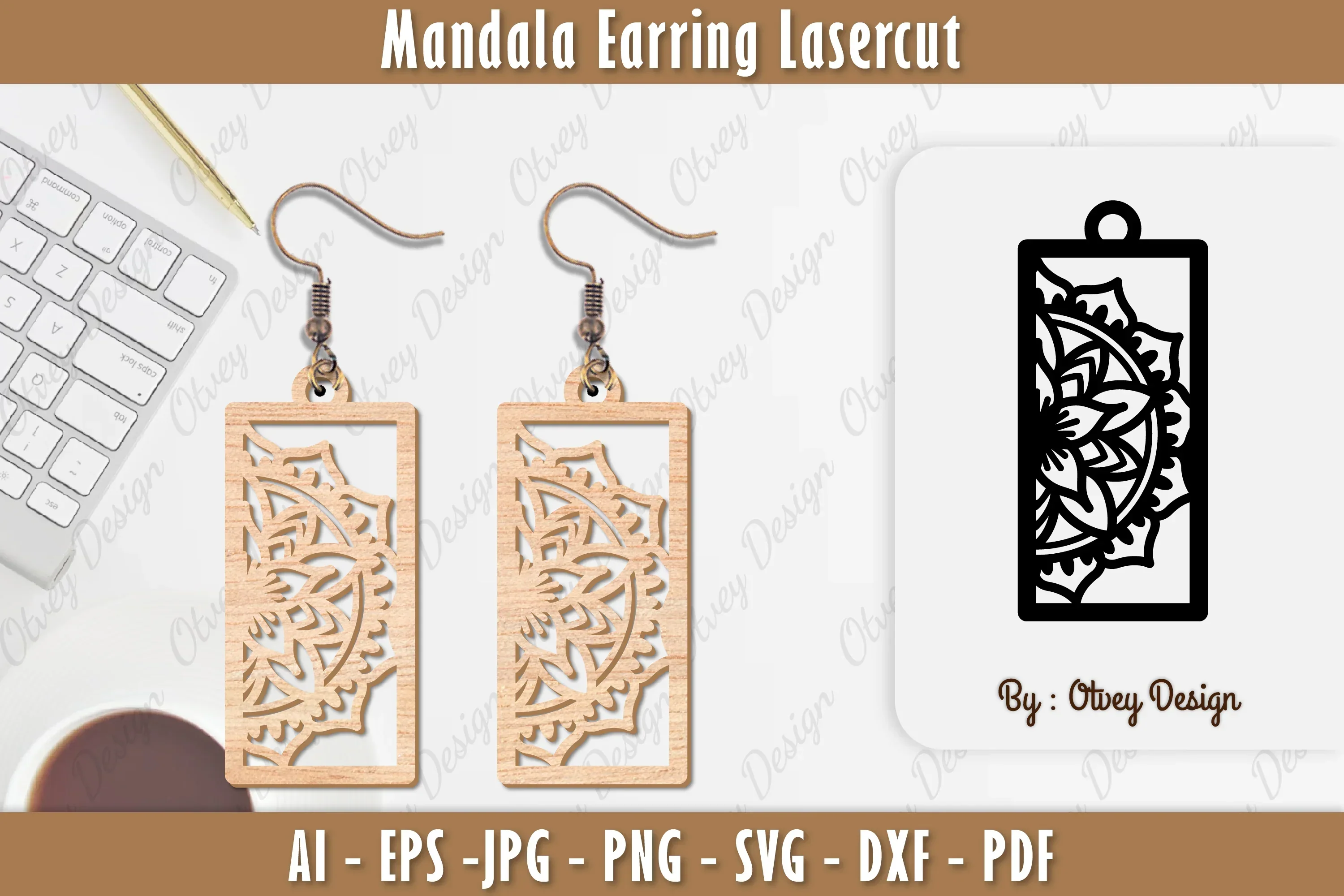 Earring Mandala SVG Bundle