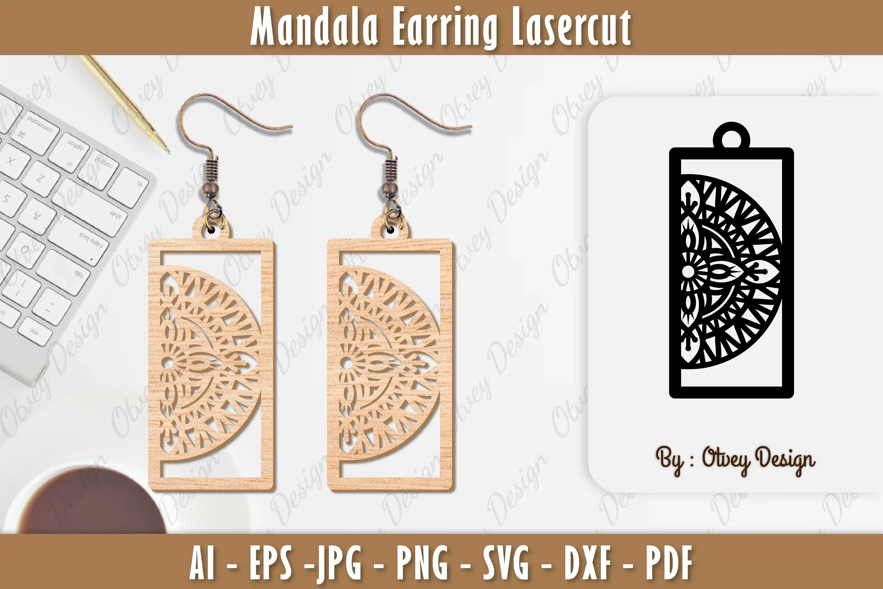Earring Mandala SVG Bundle