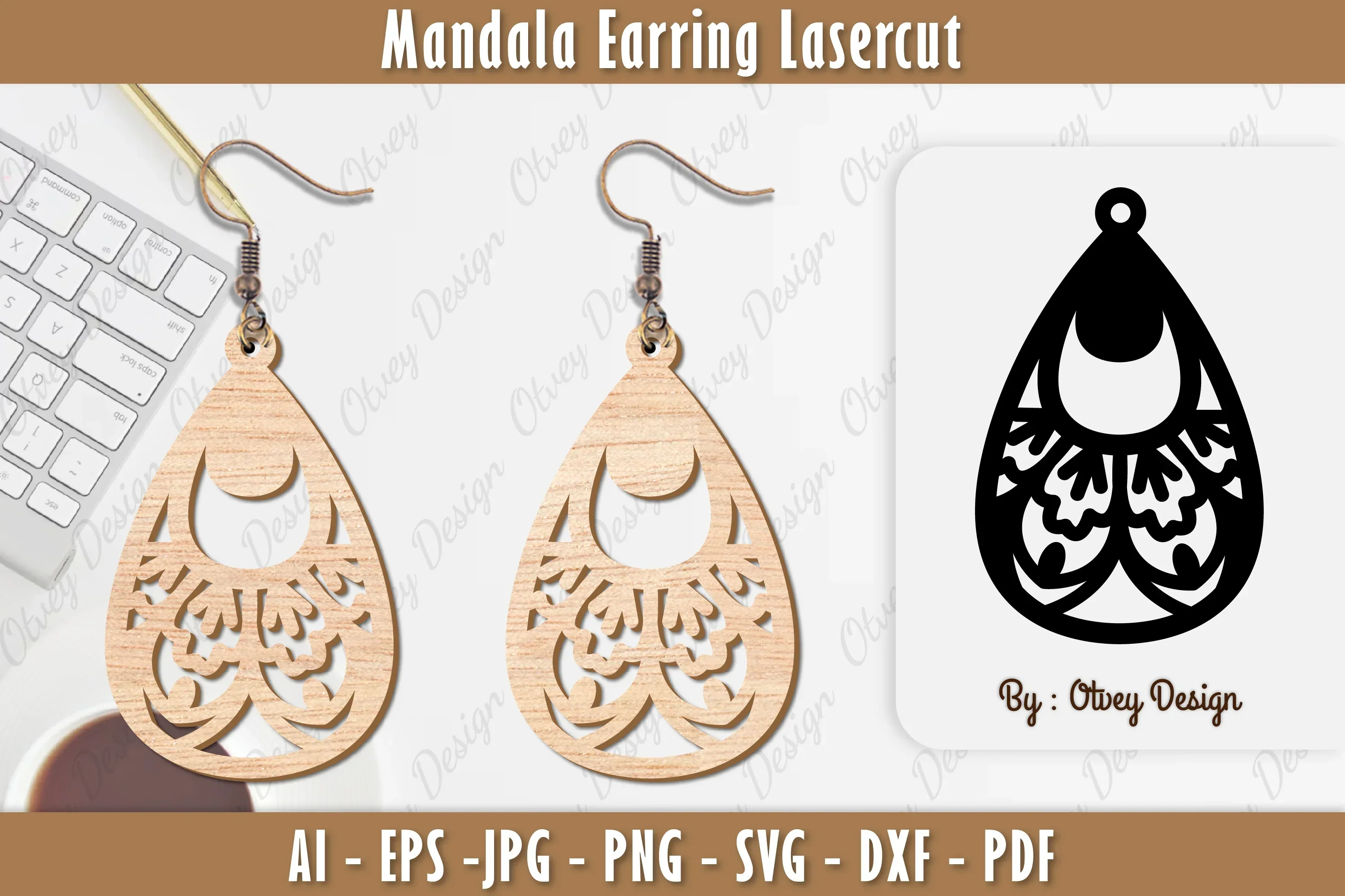 Earring Mandala SVG Bundle
