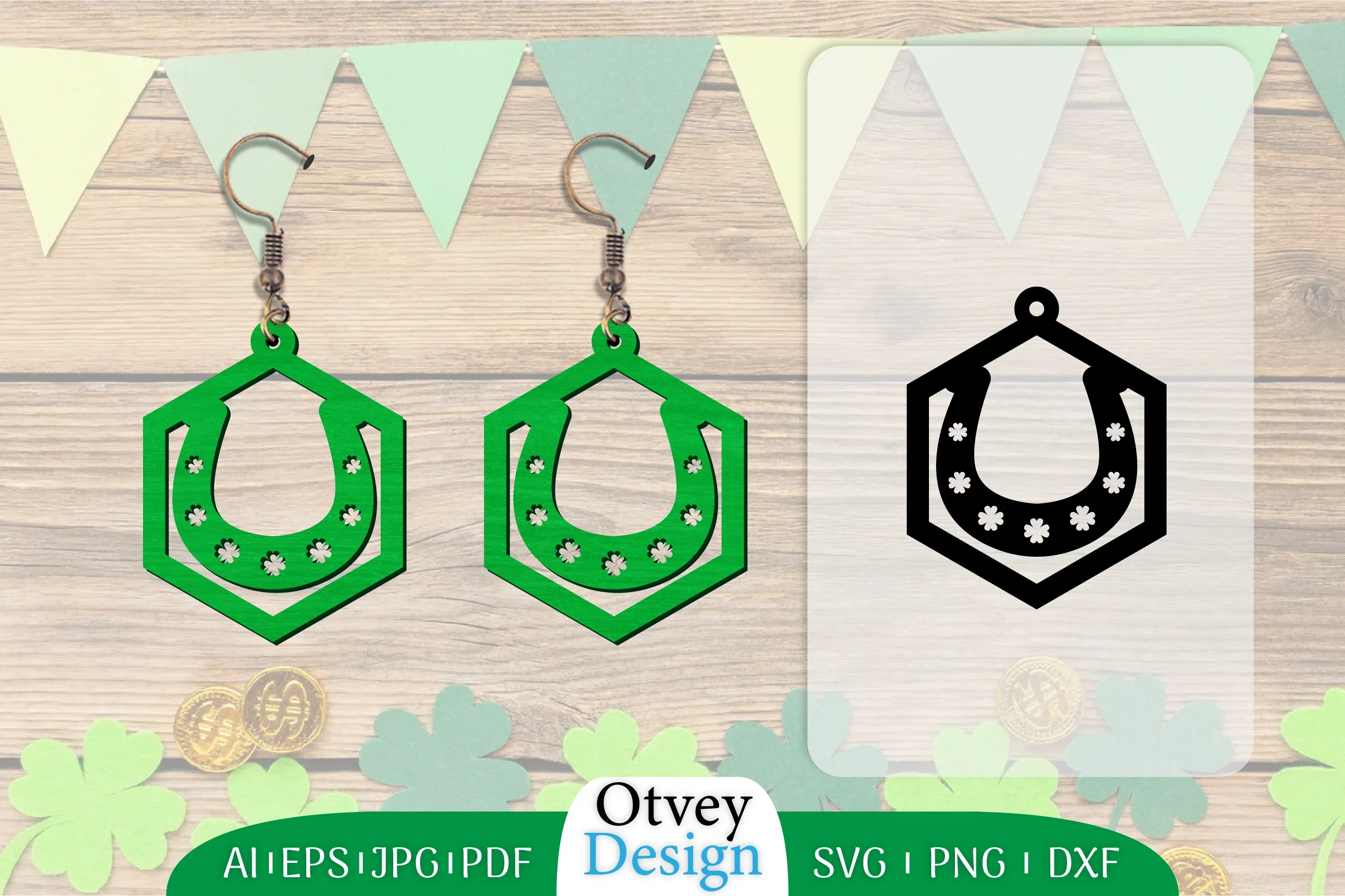 Earring St Patrick's Day Lasercut SVG Bundle