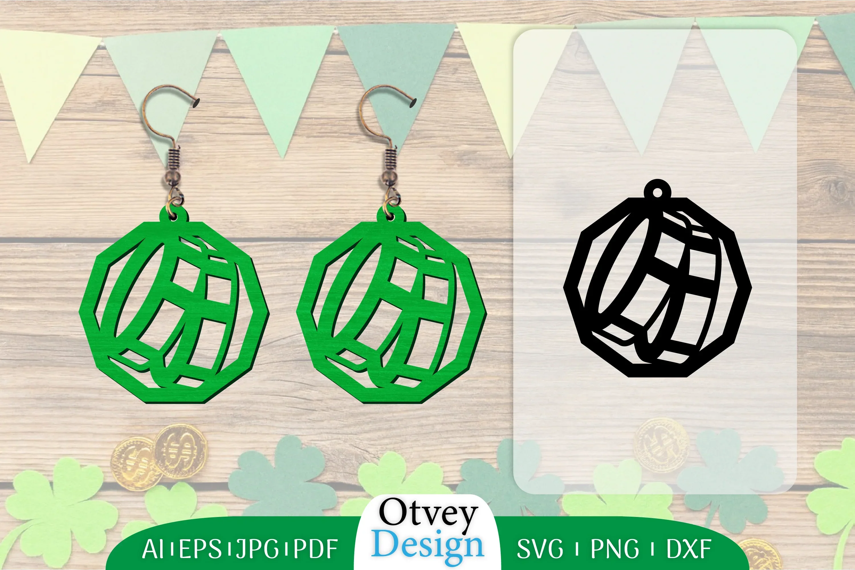 Earring St Patrick's Day Lasercut SVG Bundle