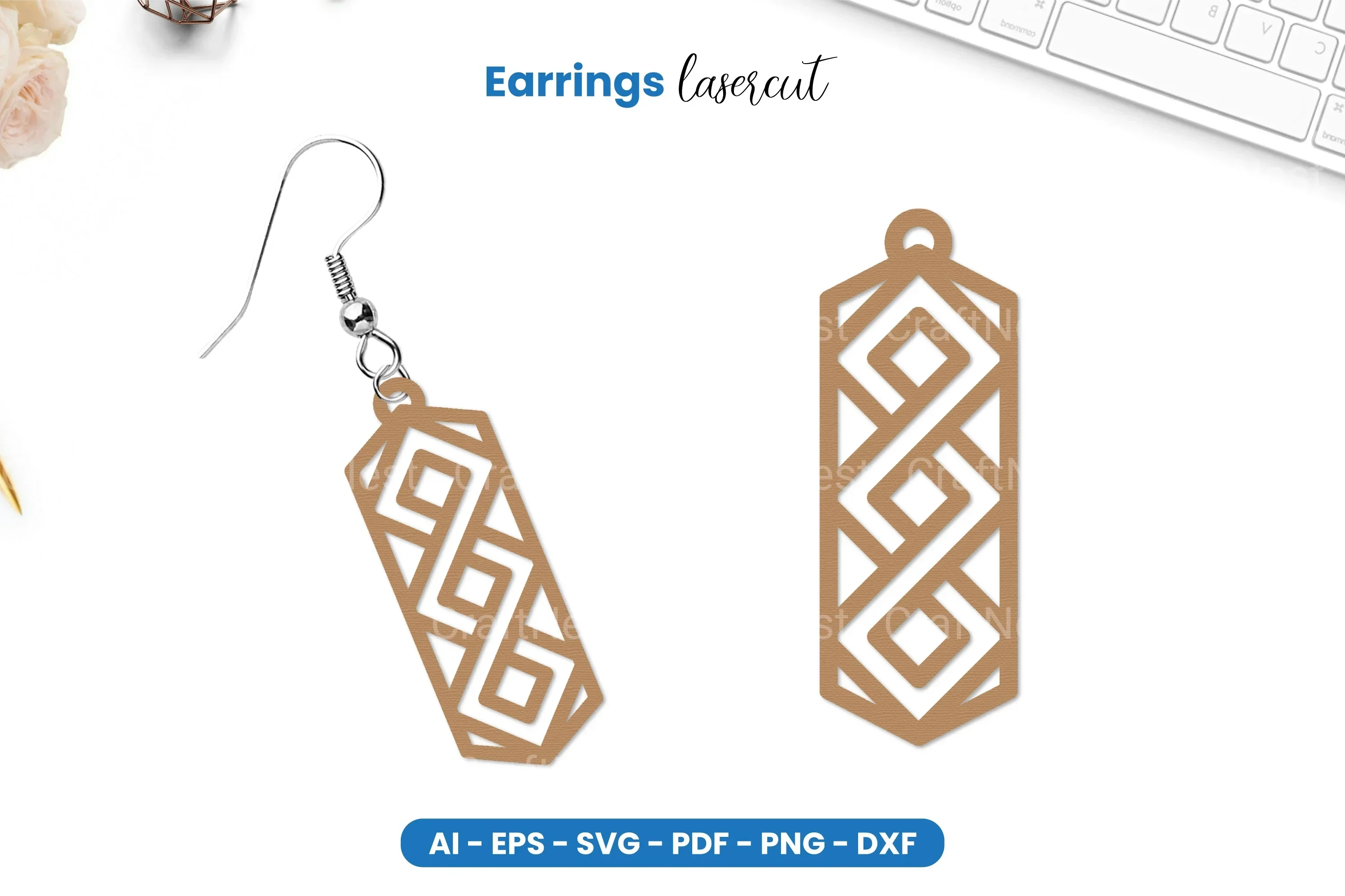 Earrings Lasercut SVG Bundle