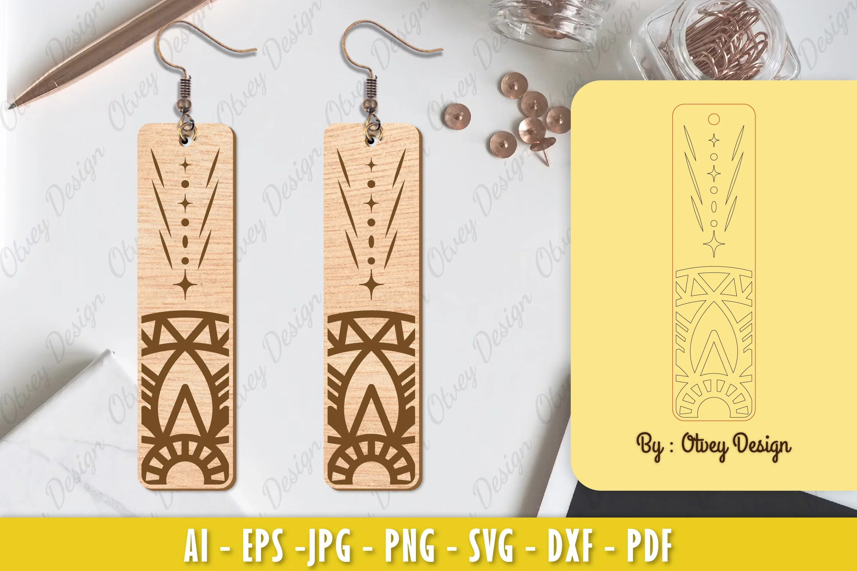 Earrings Mandala SVG Bundle