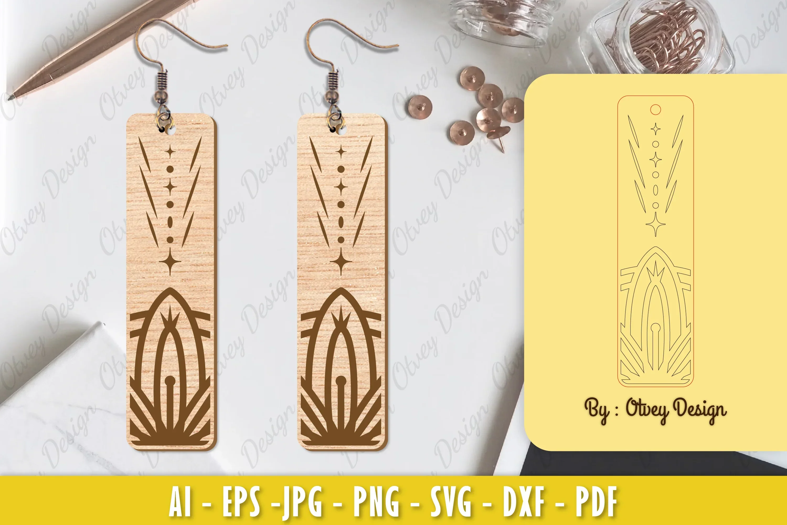 Earrings Mandala SVG Bundle
