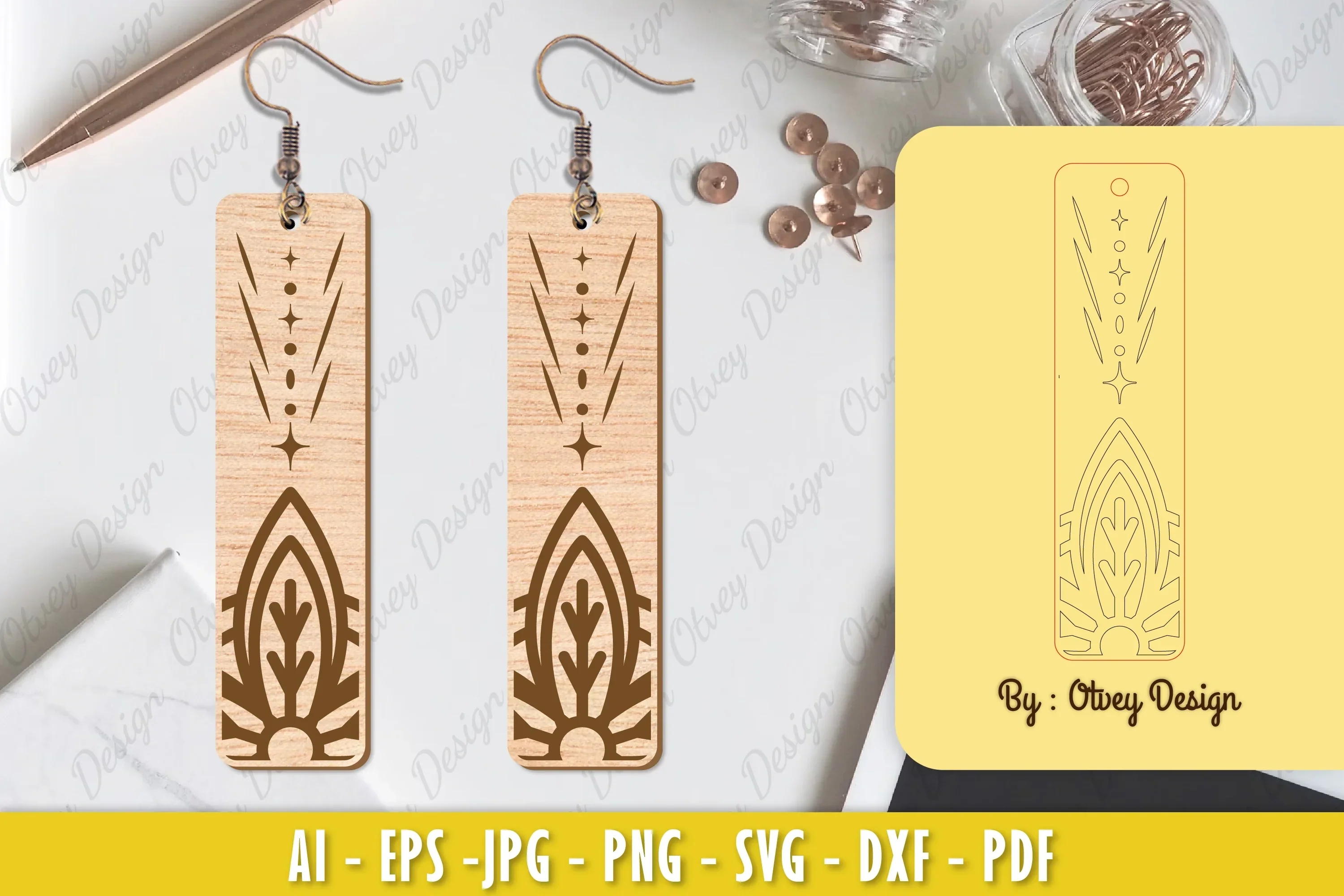 Earrings Mandala SVG Bundle
