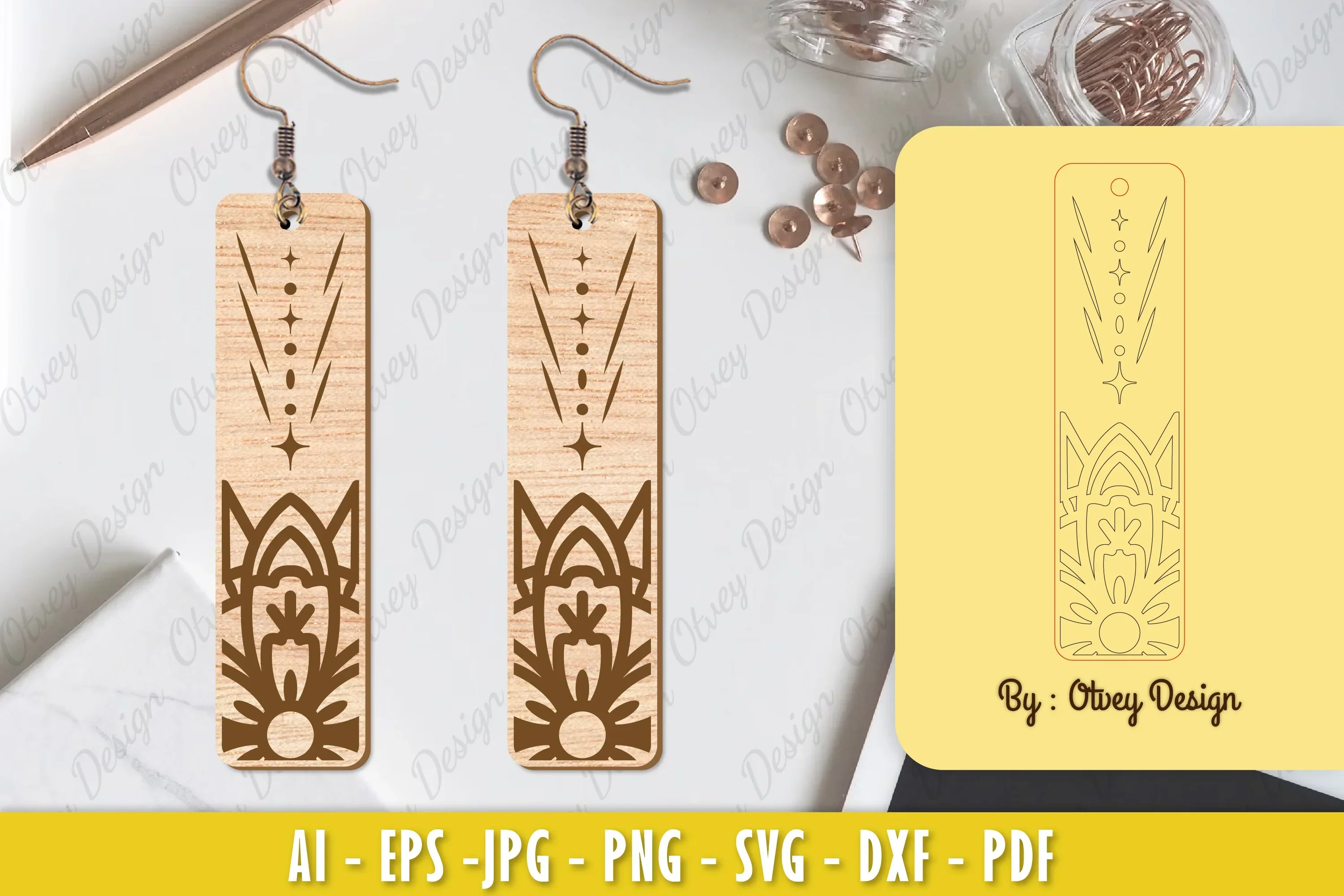 Earrings Mandala SVG Bundle