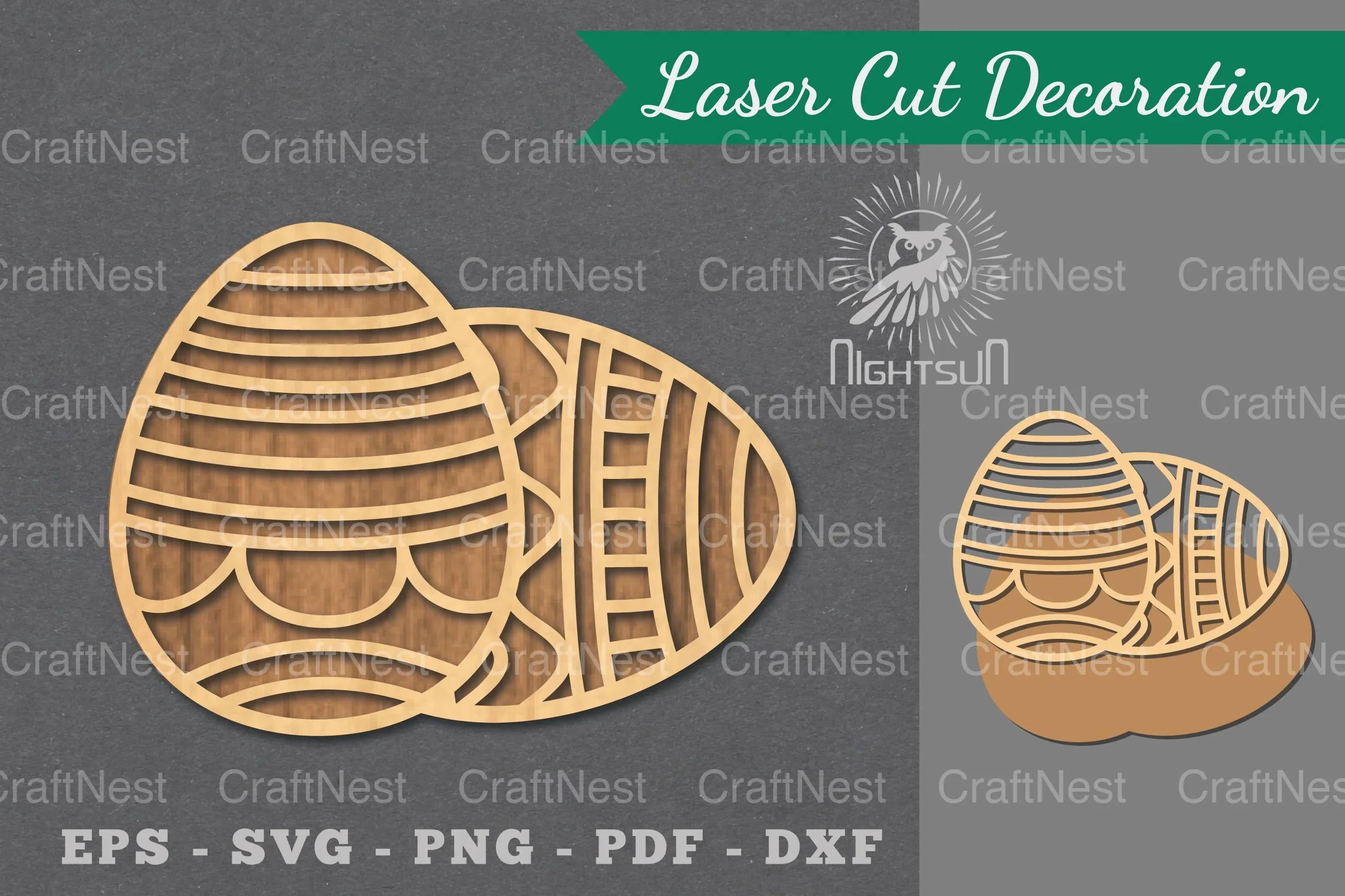 Easter Egg Laser Cut Decoration Bundle