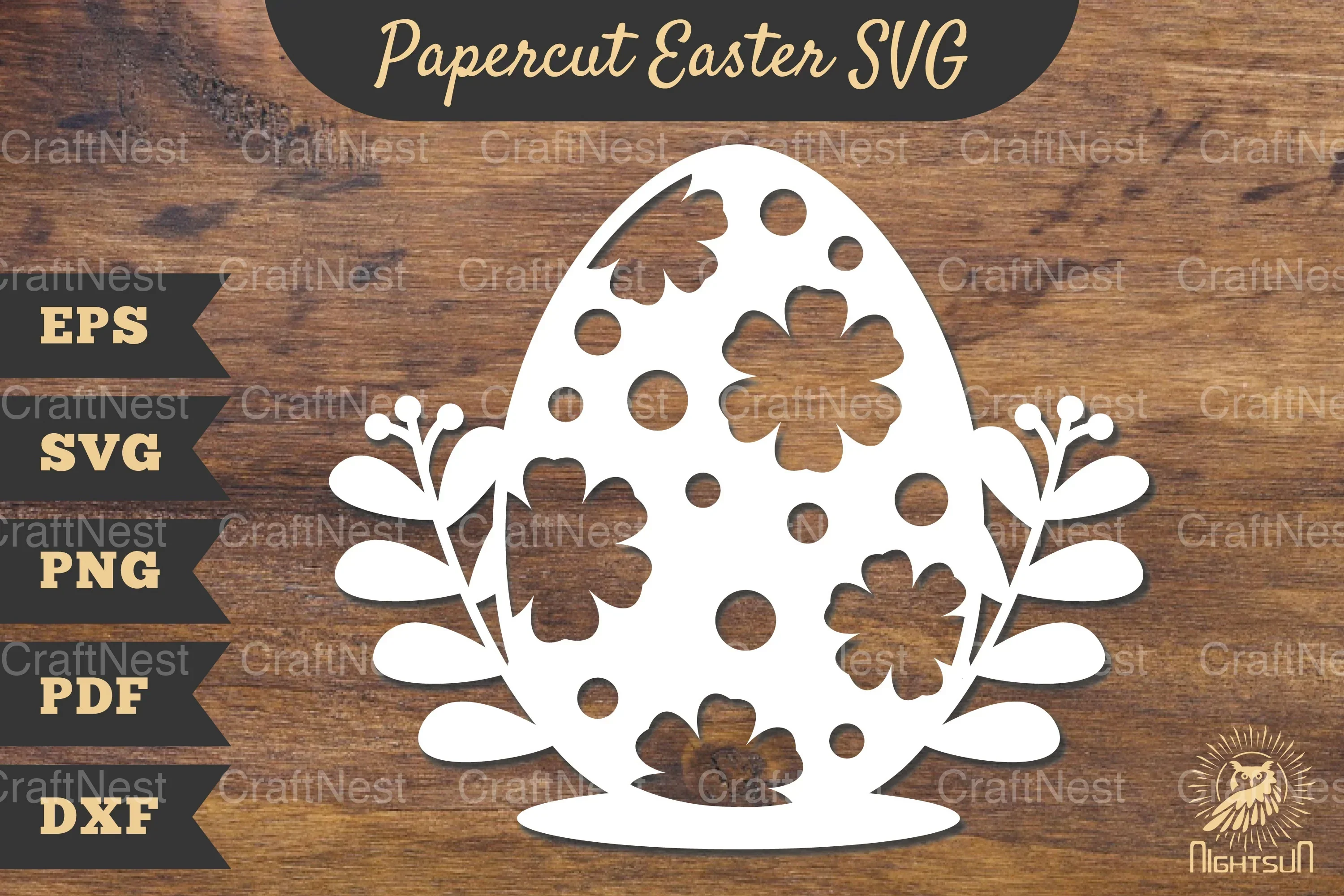 Easter Egg Papercut SVG Bundle