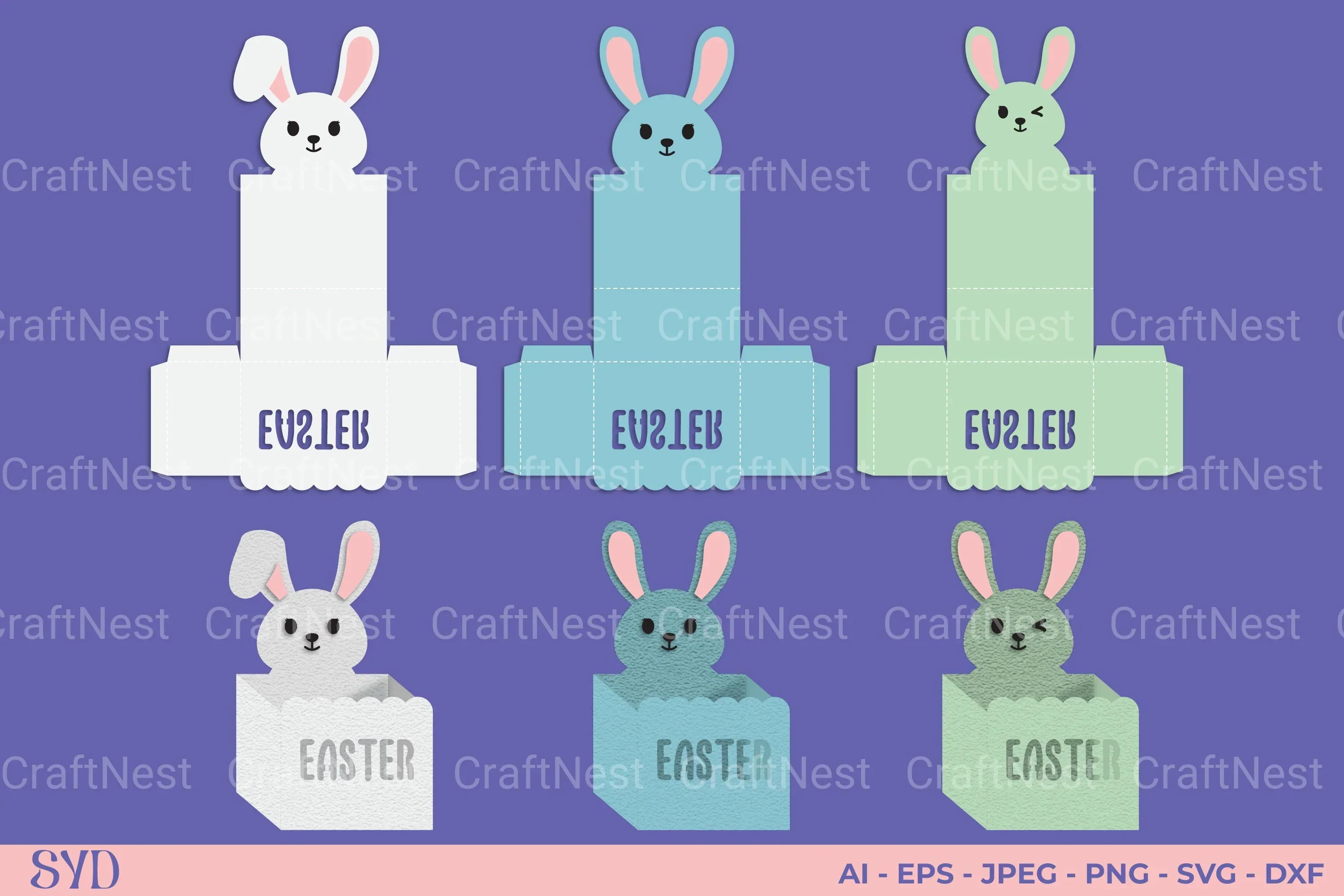 Easter Gift Box SVG Bundle