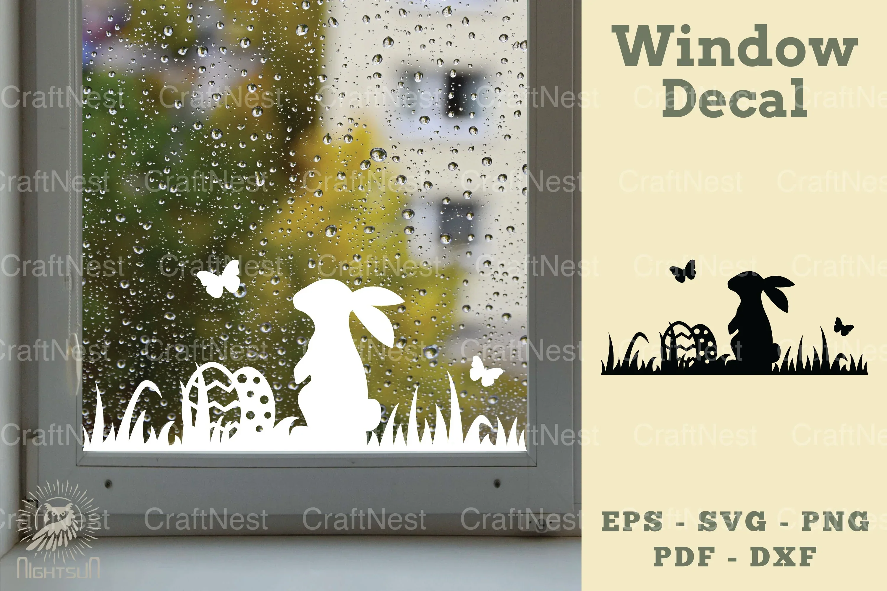 Easter Window Decal SVG Bundle