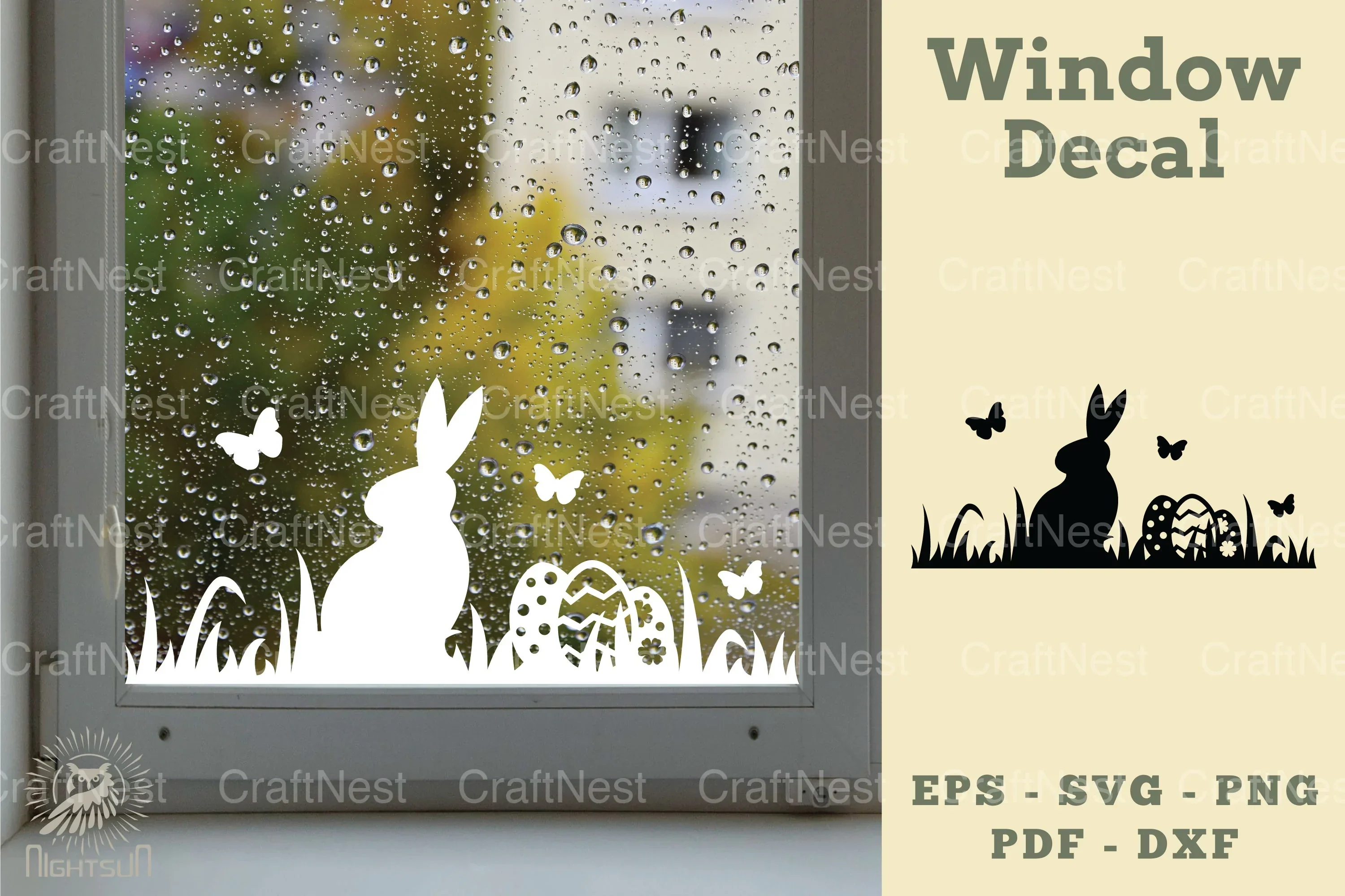 Easter Window Decal SVG Bundle