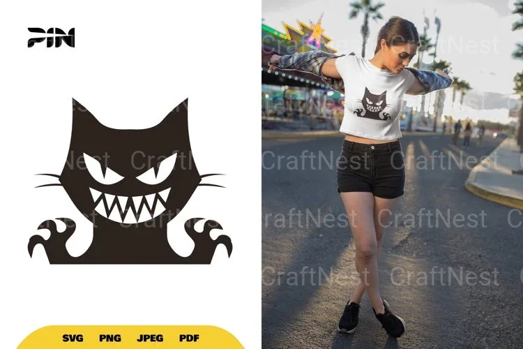 Evil Cat Halloween SVG Bundle