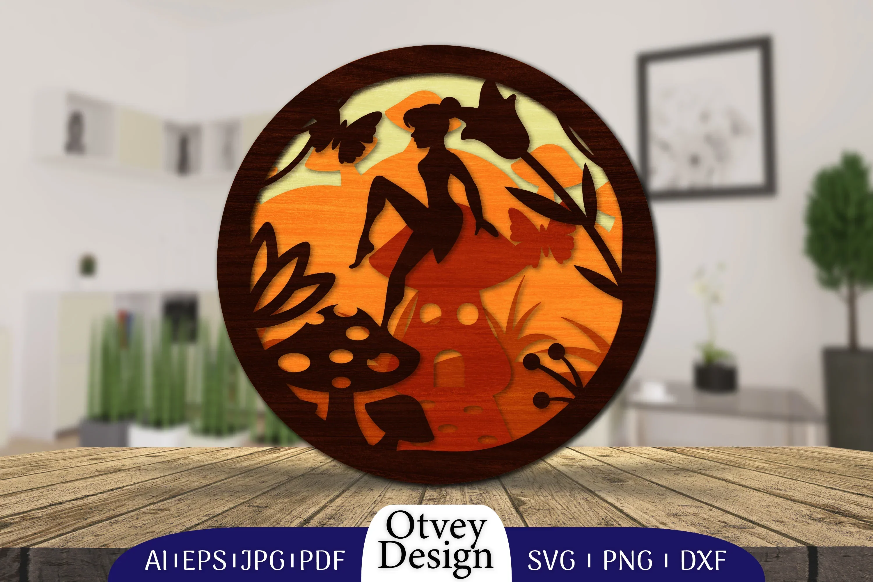 Fairy 3D Layered Lasercut SVG Bundle