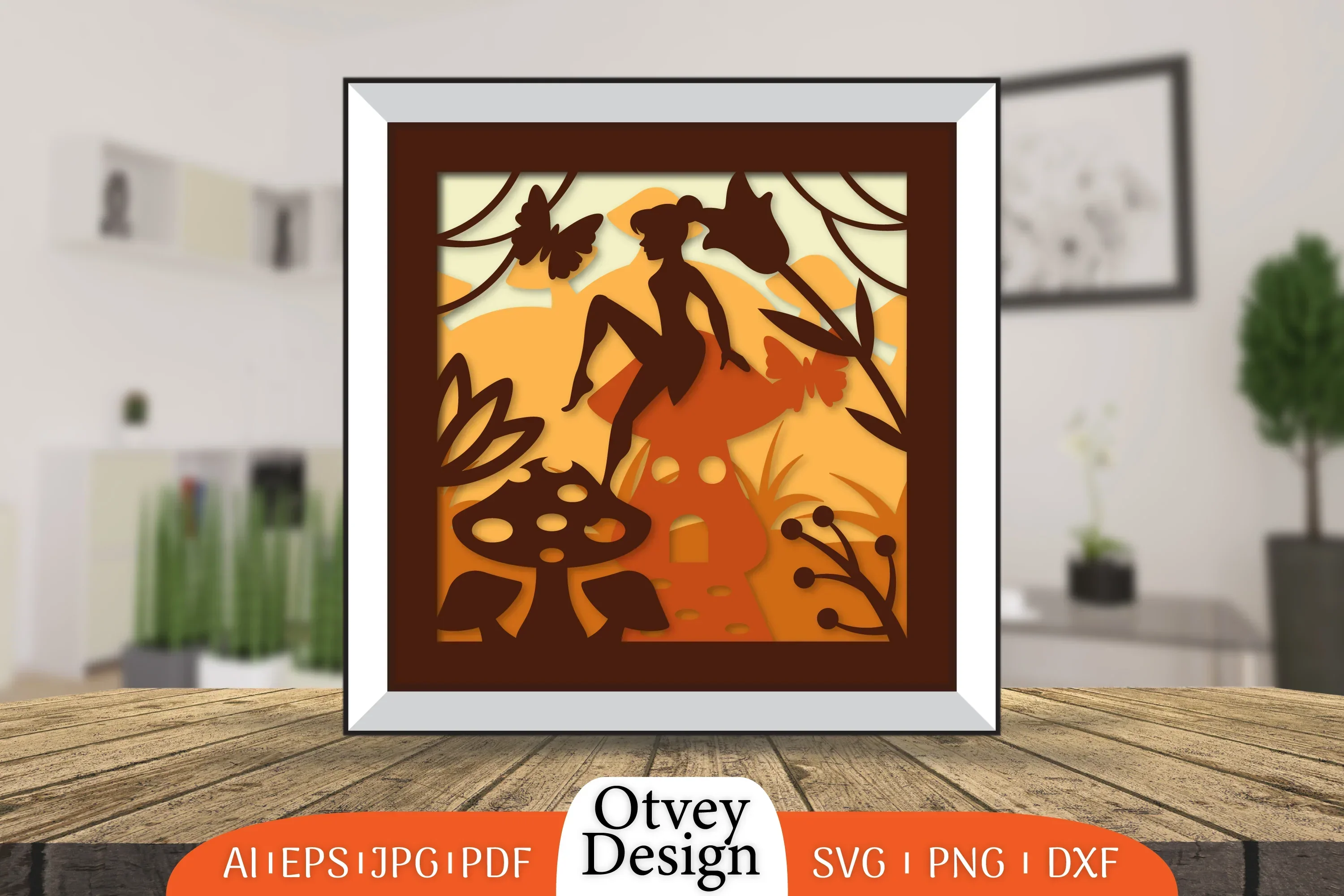 Fairy 3D Shadowbox Layered SVG Bundle