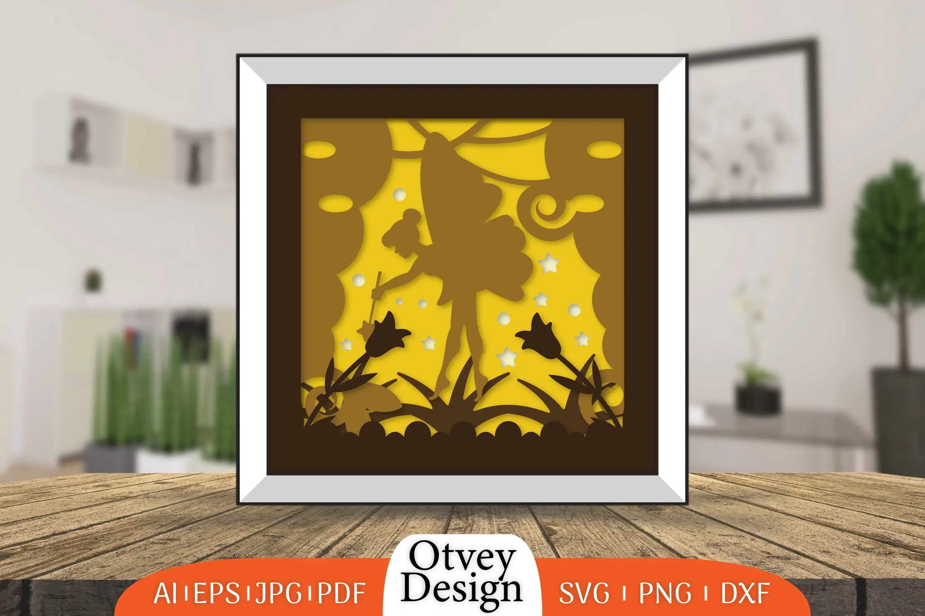 Fairy 3D Shadowbox Layered SVG Bundle